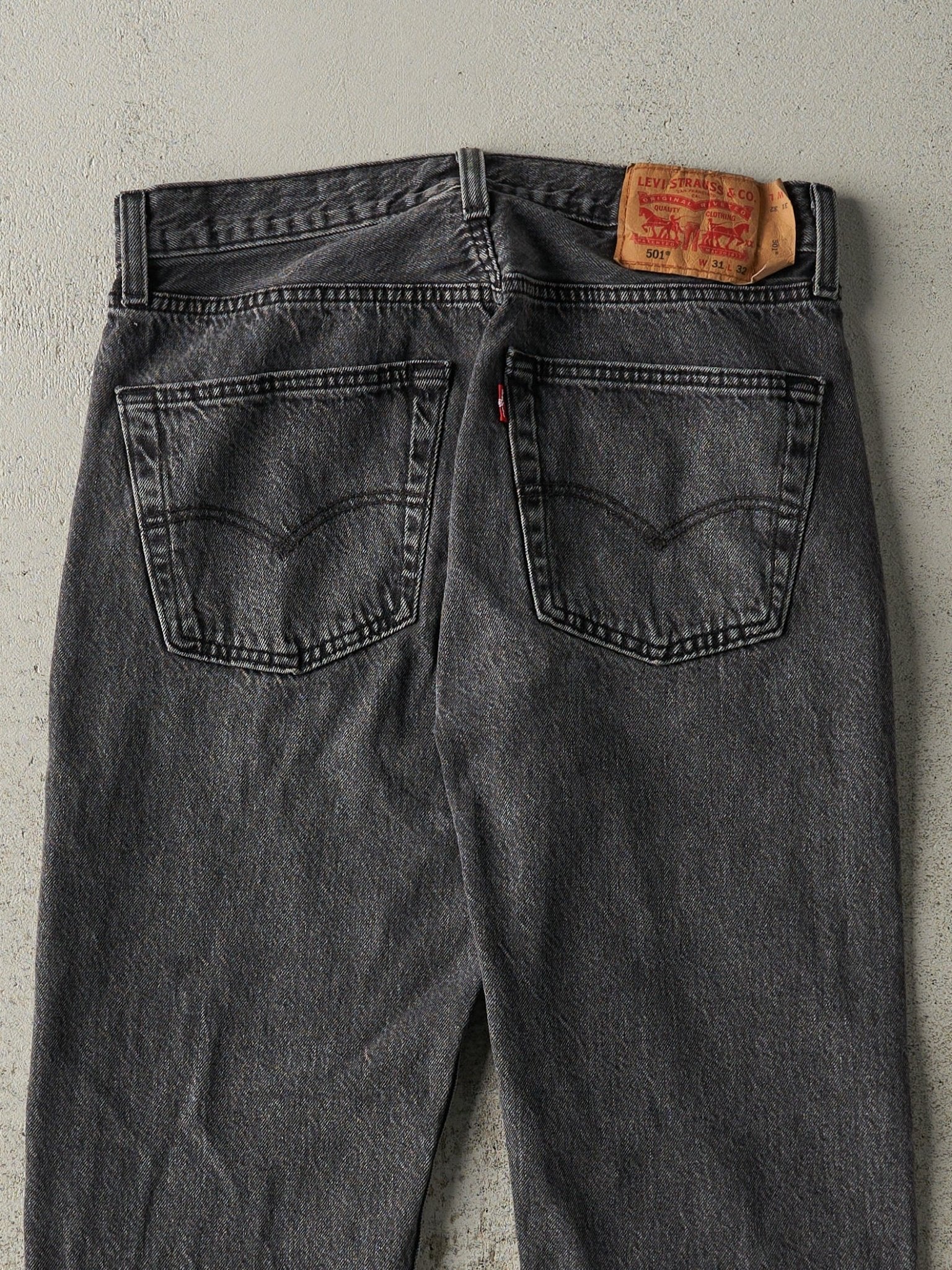 Vintage Y2K Faded Black Levi's 501 Denim Pants (31x28.5)