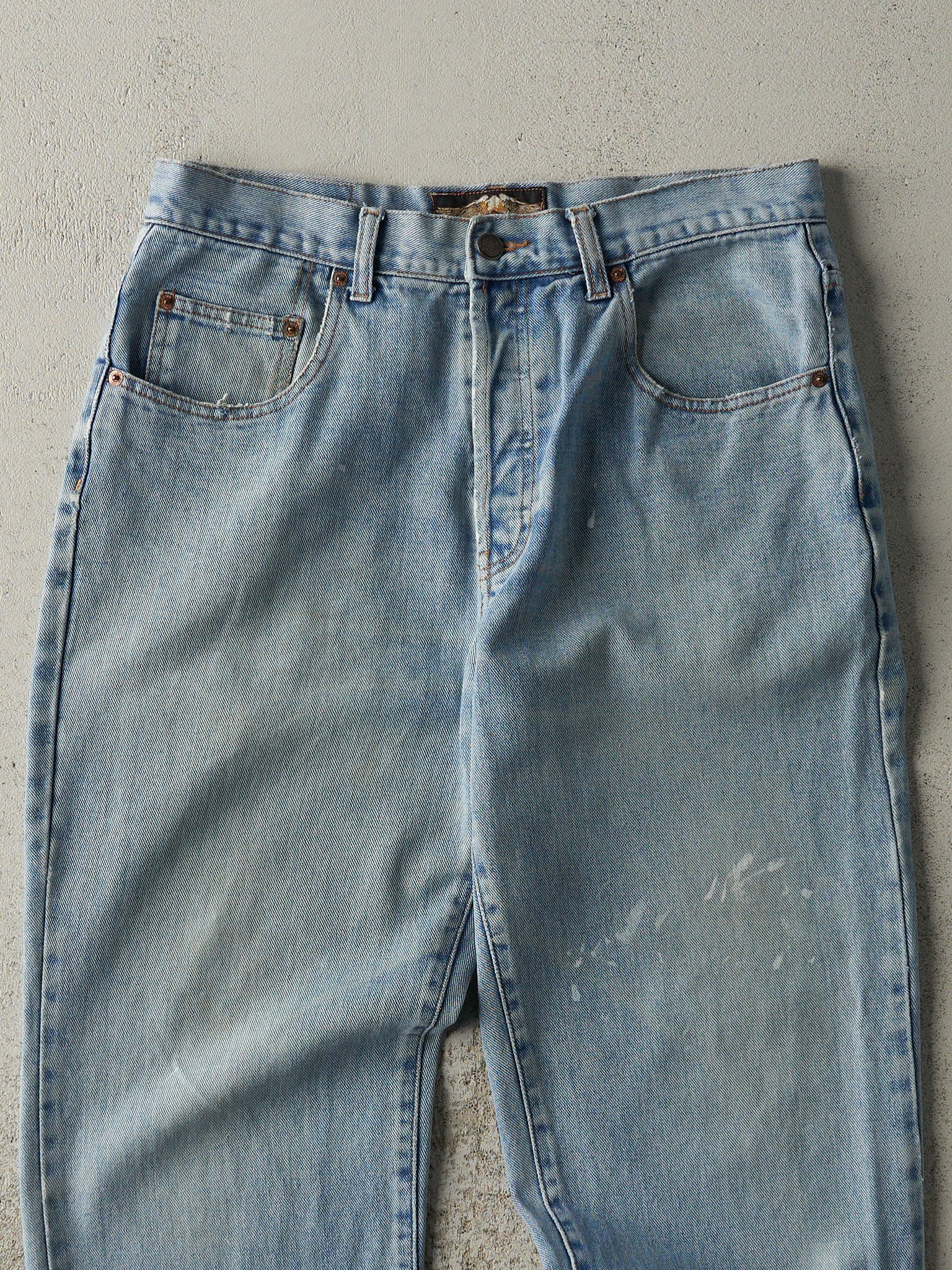 Vintage 90s Light Wash Harley Davidson Jeans (32x28)