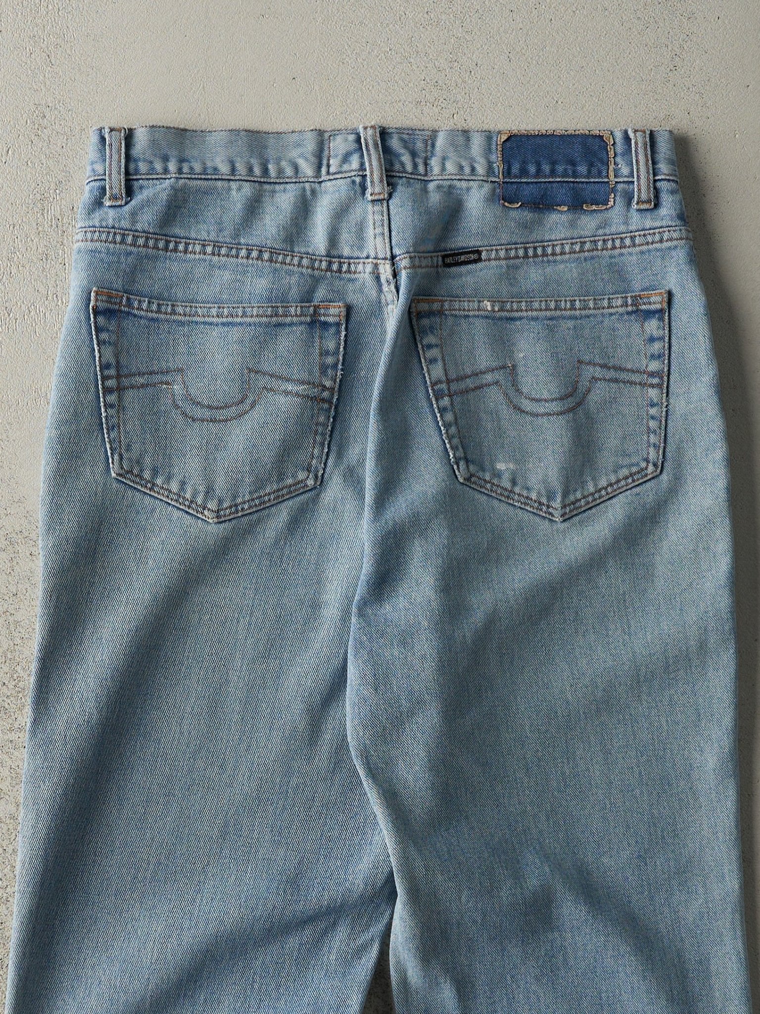 Vintage 90s Light Wash Harley Davidson Jeans (32x28)
