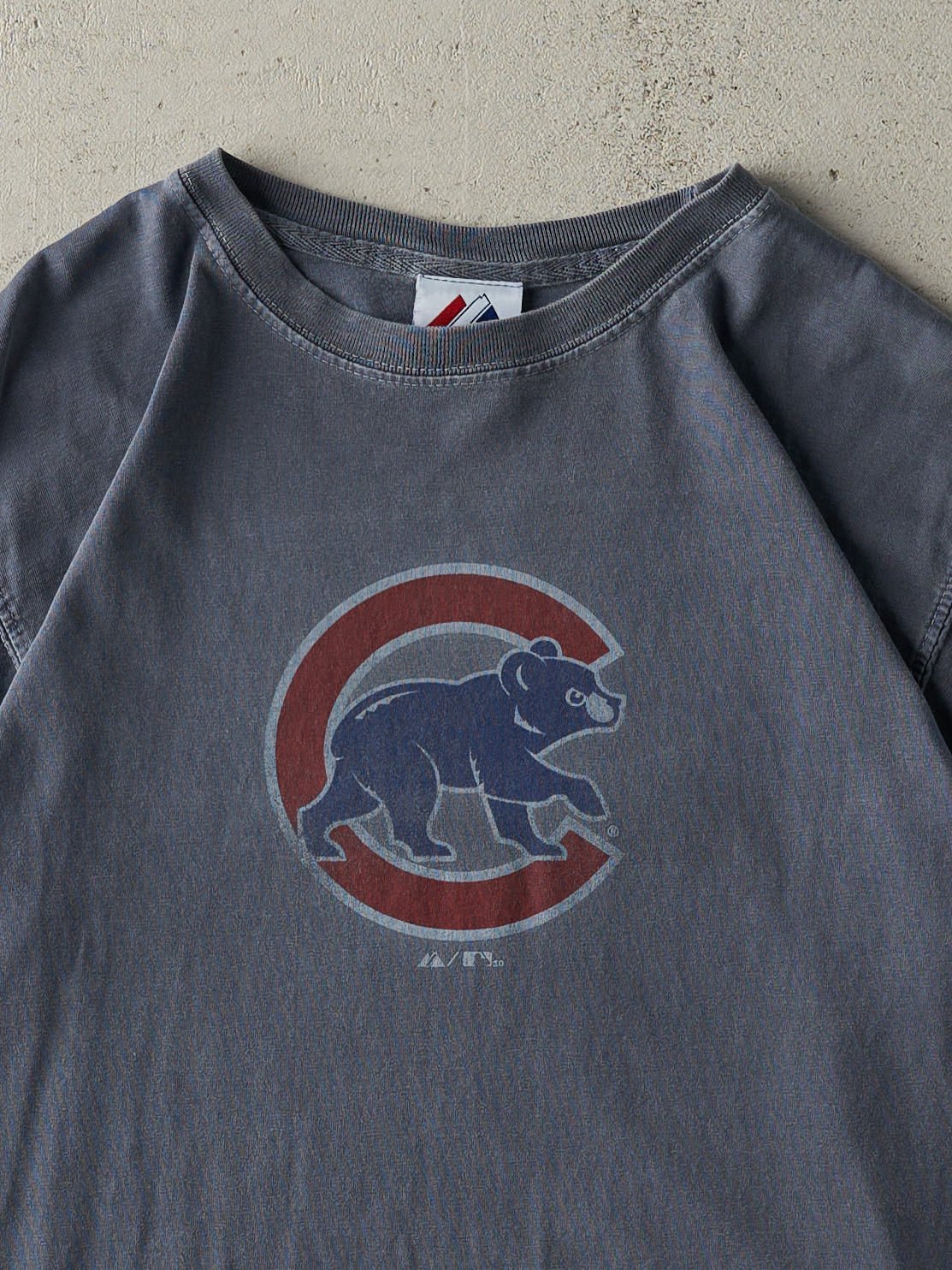 Vintage 10' Washed Blue Chicago Cubs Tee (M)