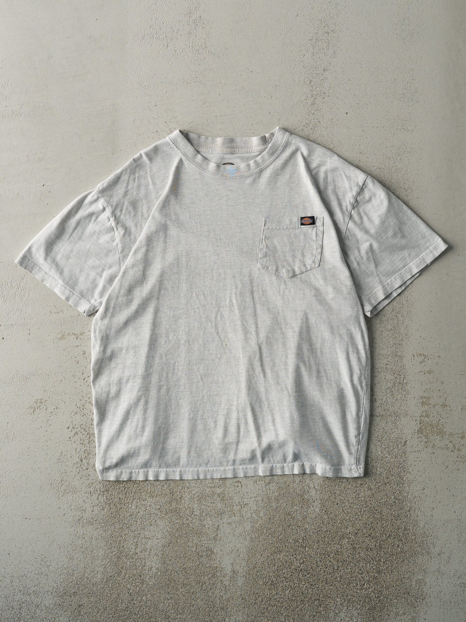 Vintage Y2K Heather Grey Dickies Pocket Tee (L)