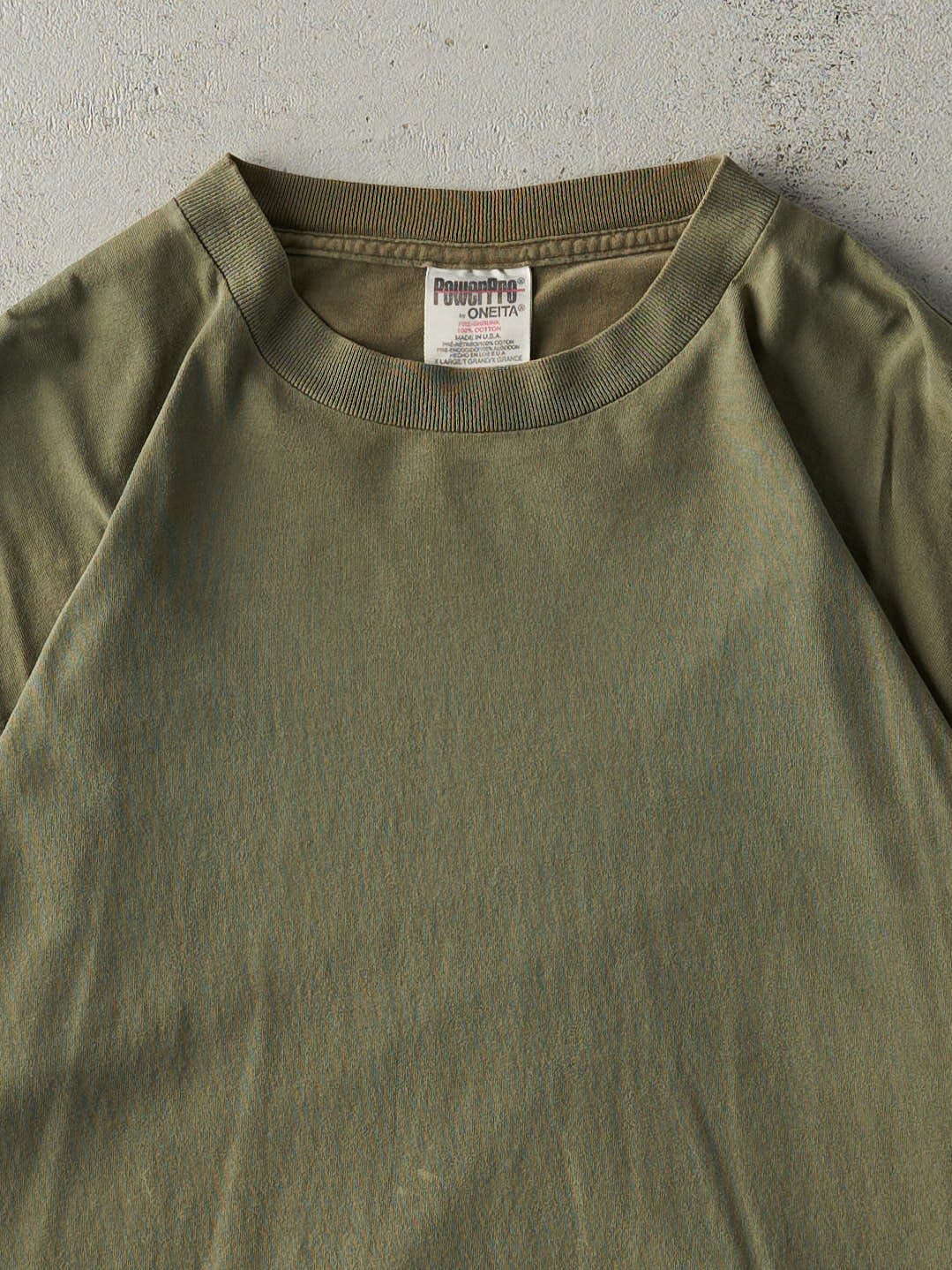 Vintage 90s Green Blank Single Stitch Tee (M/L)