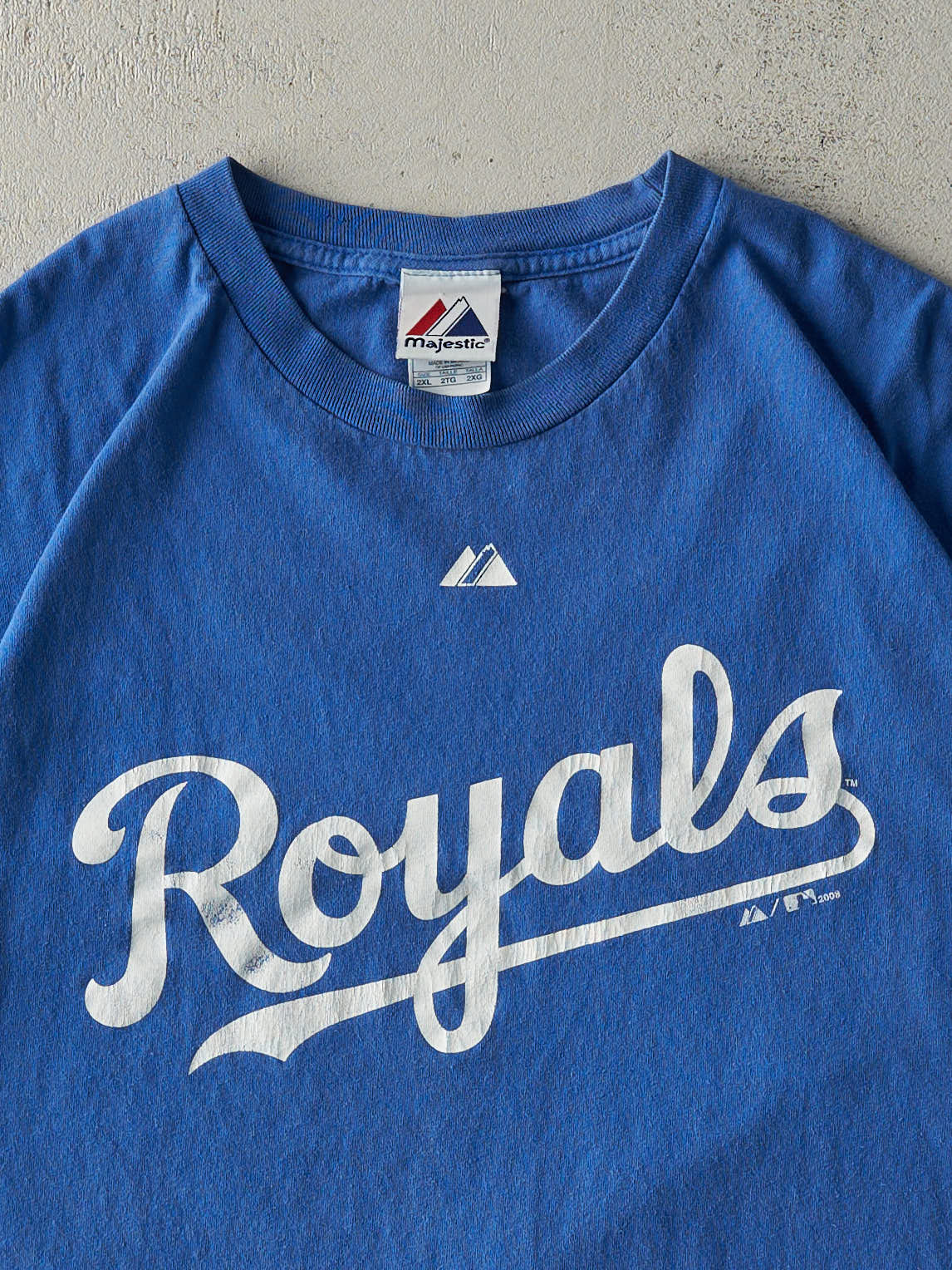 Vintage 08' Blue Kansas City Royals Tee (XXL)
