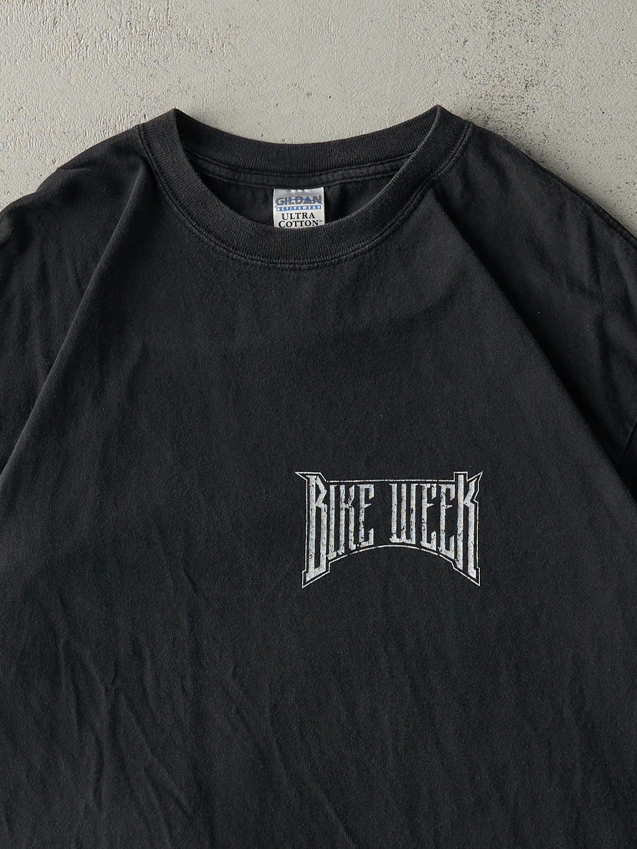 Vintage Y2K Black MBNA Bike Week Tee (L)