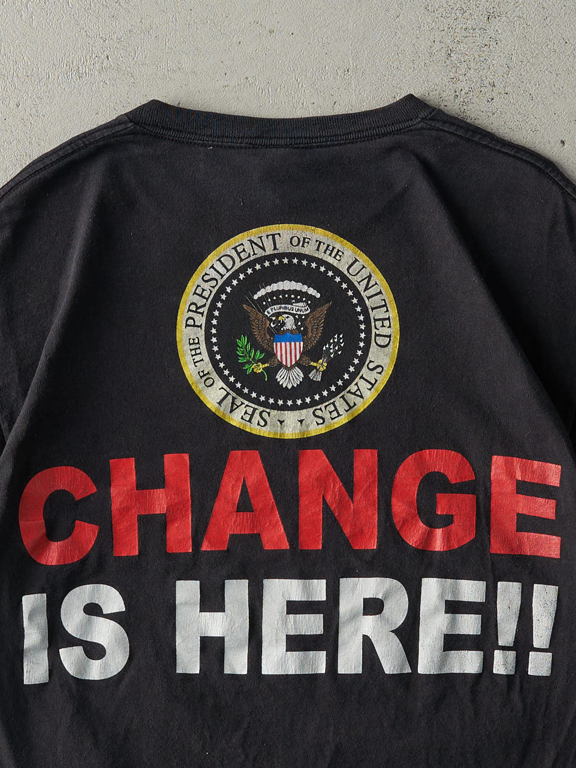 Vintage Y2K Black Barack Obama Tee (M)