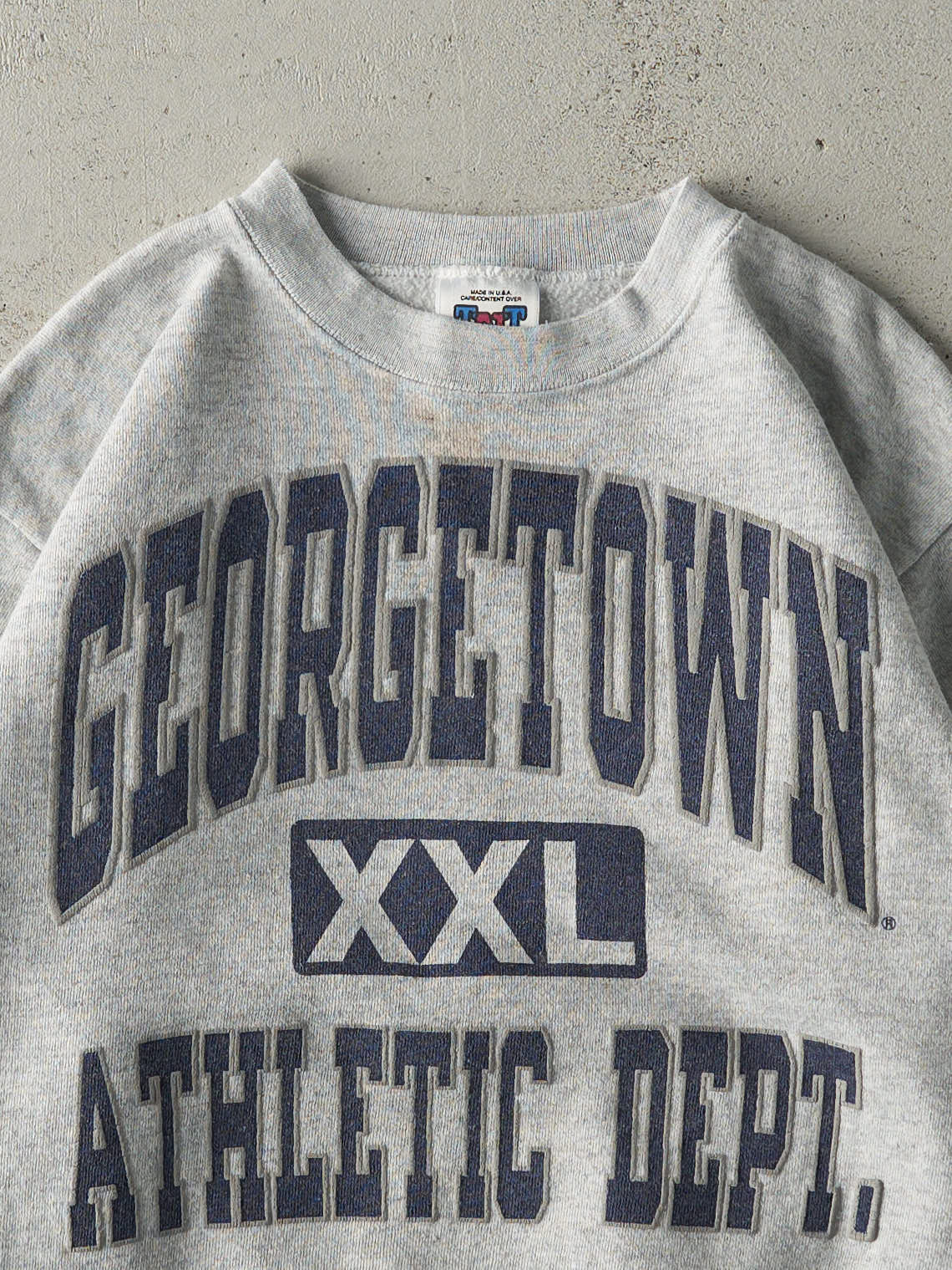 Vintage 90s Heather Grey Georgetown University Crewneck (XS/S)