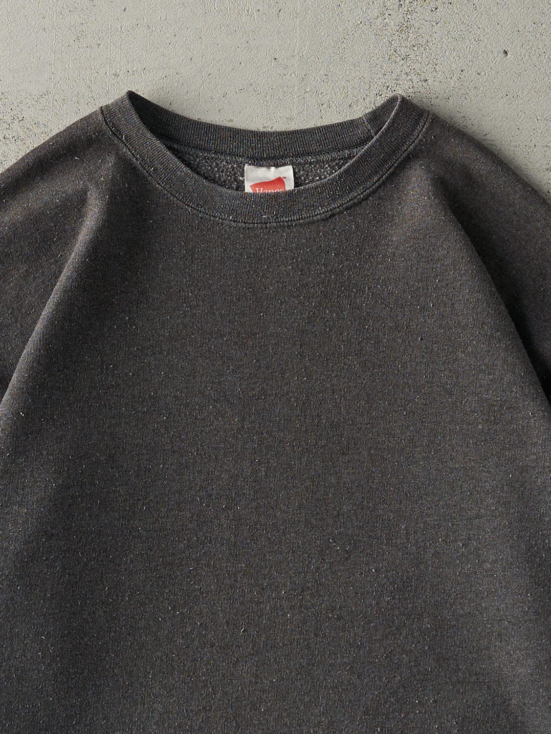 Vintage 90s Charcoal Grey Blank Crewneck (L)