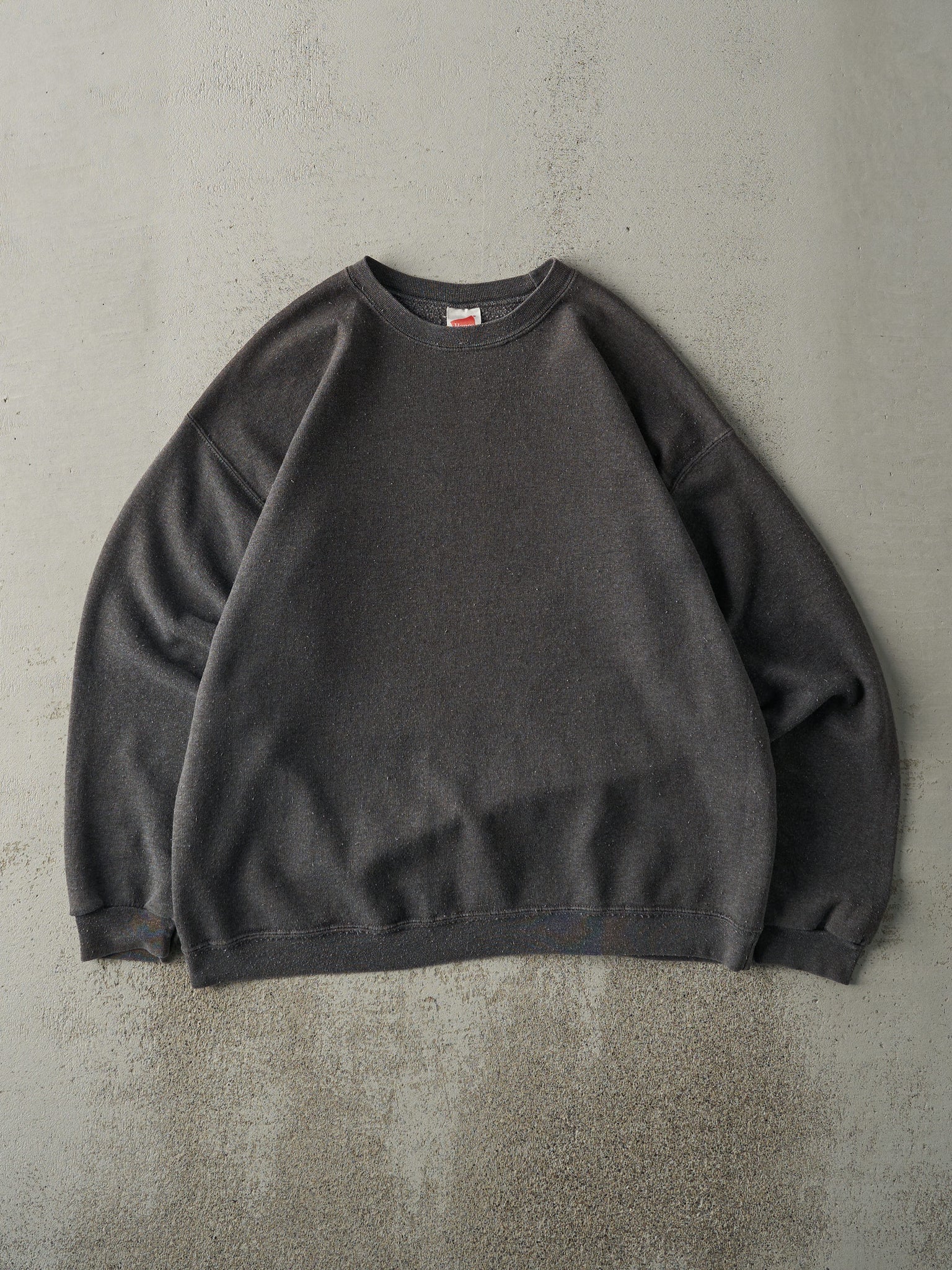 Vintage 90s Charcoal Grey Blank Crewneck (L)