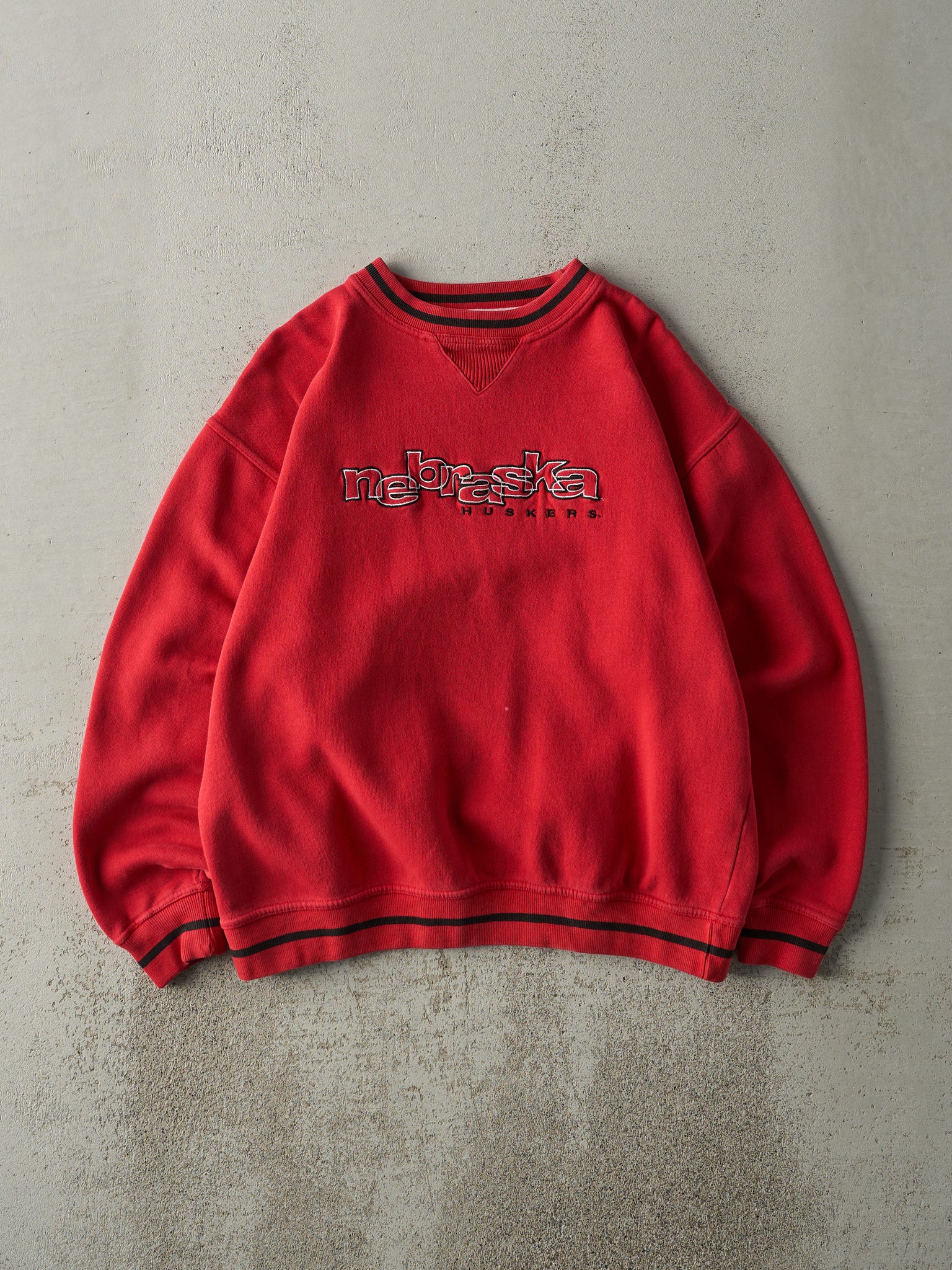 Vintage 90s Red University of Nebraska Cornhuskers Crewneck (M/L)