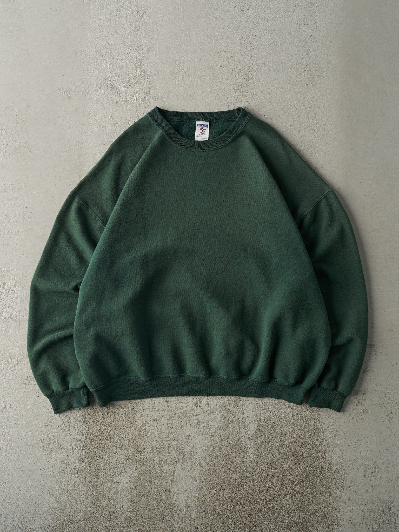 Vintage 90s Green Blank Crewneck (XXL)