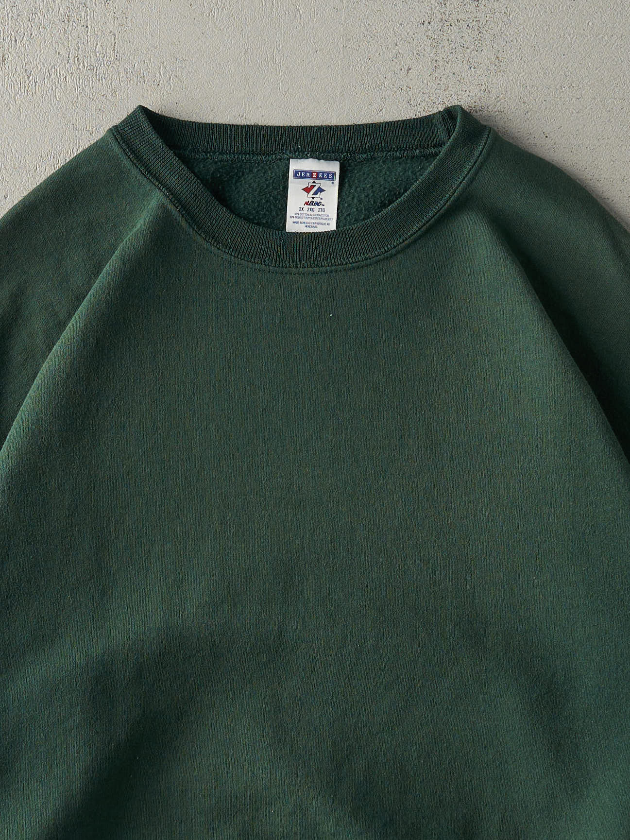 Vintage 90s Green Blank Crewneck (XXL)