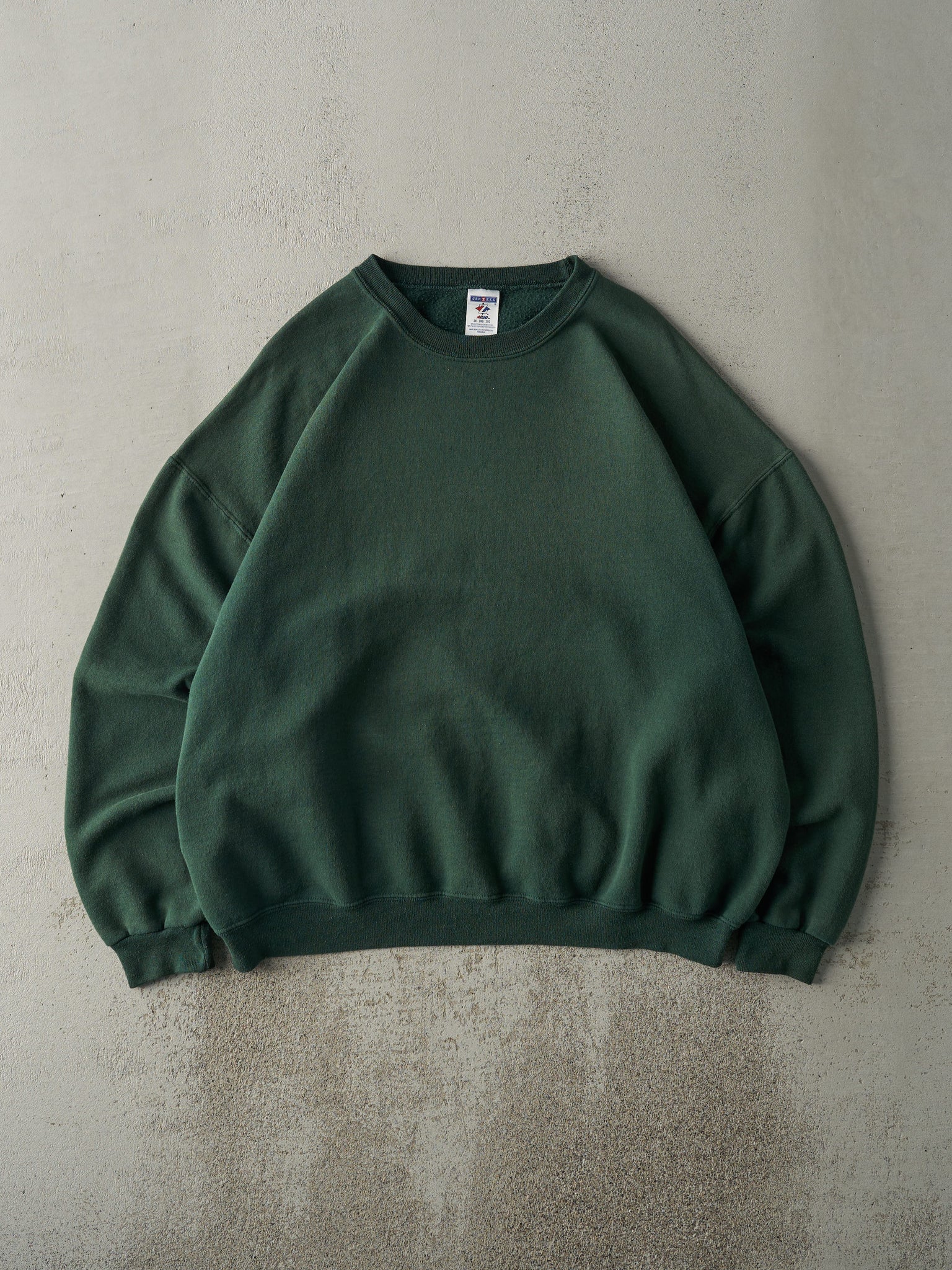 Vintage 90s Green Blank Crewneck (XXL)