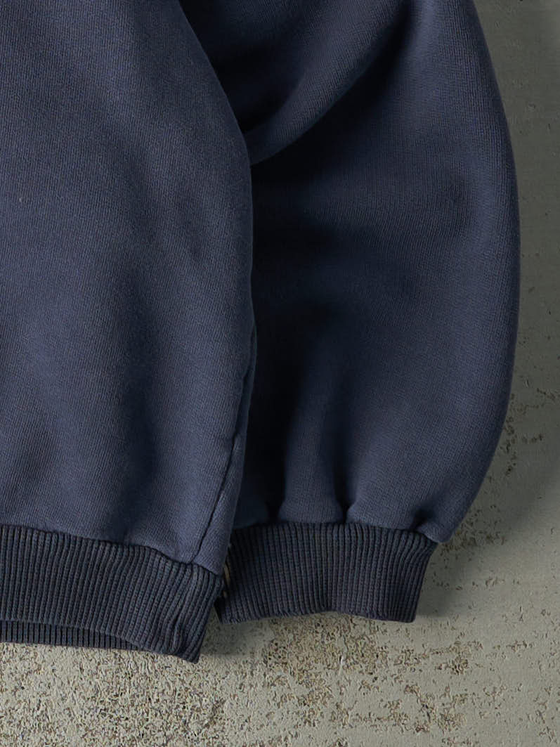 Vintage 90s Navy Blue Navy Boxy Crewneck (M)