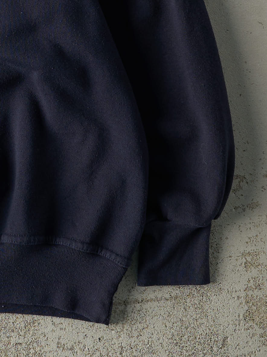 Vintage 90s Navy Blue Embroidered USA Crewneck (M)