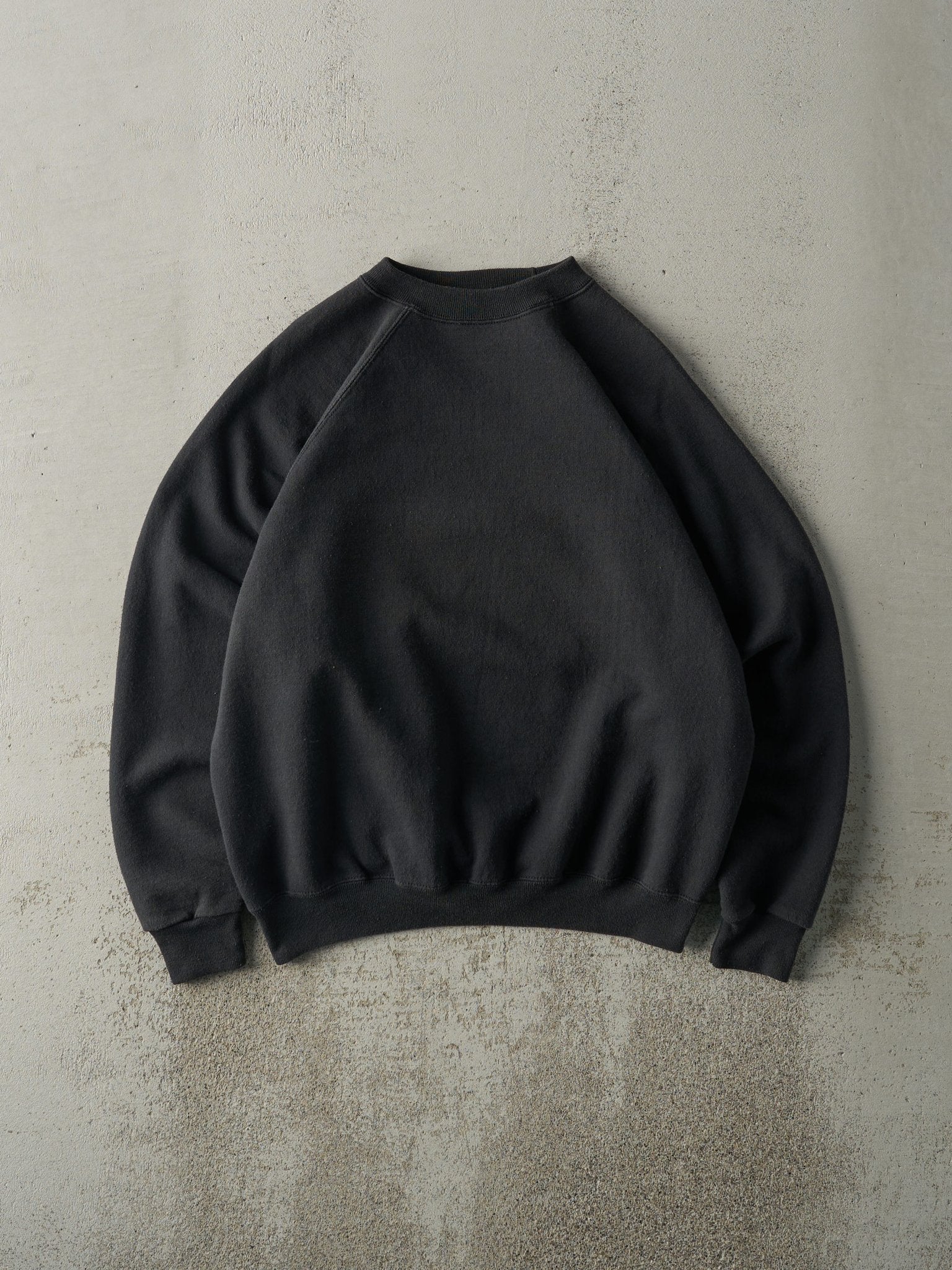 Vintage 80s Black Blank Crewneck (L)