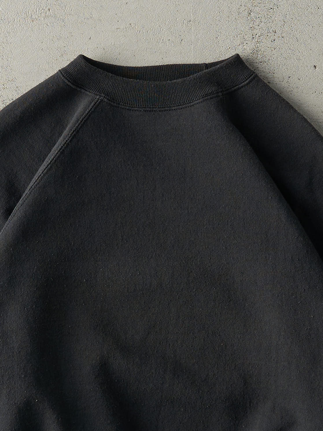 Vintage 80s Black Blank Crewneck (L)