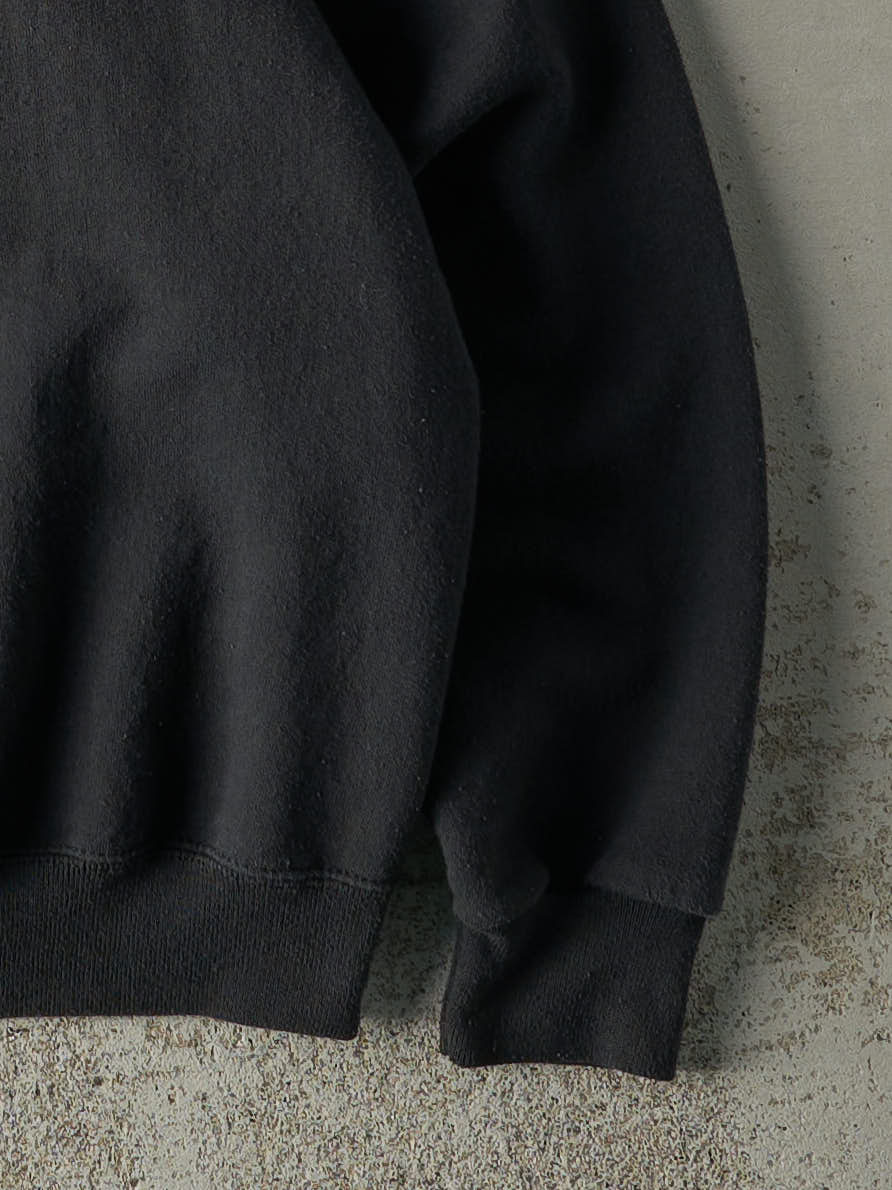 Vintage 80s Black Blank Crewneck (L)