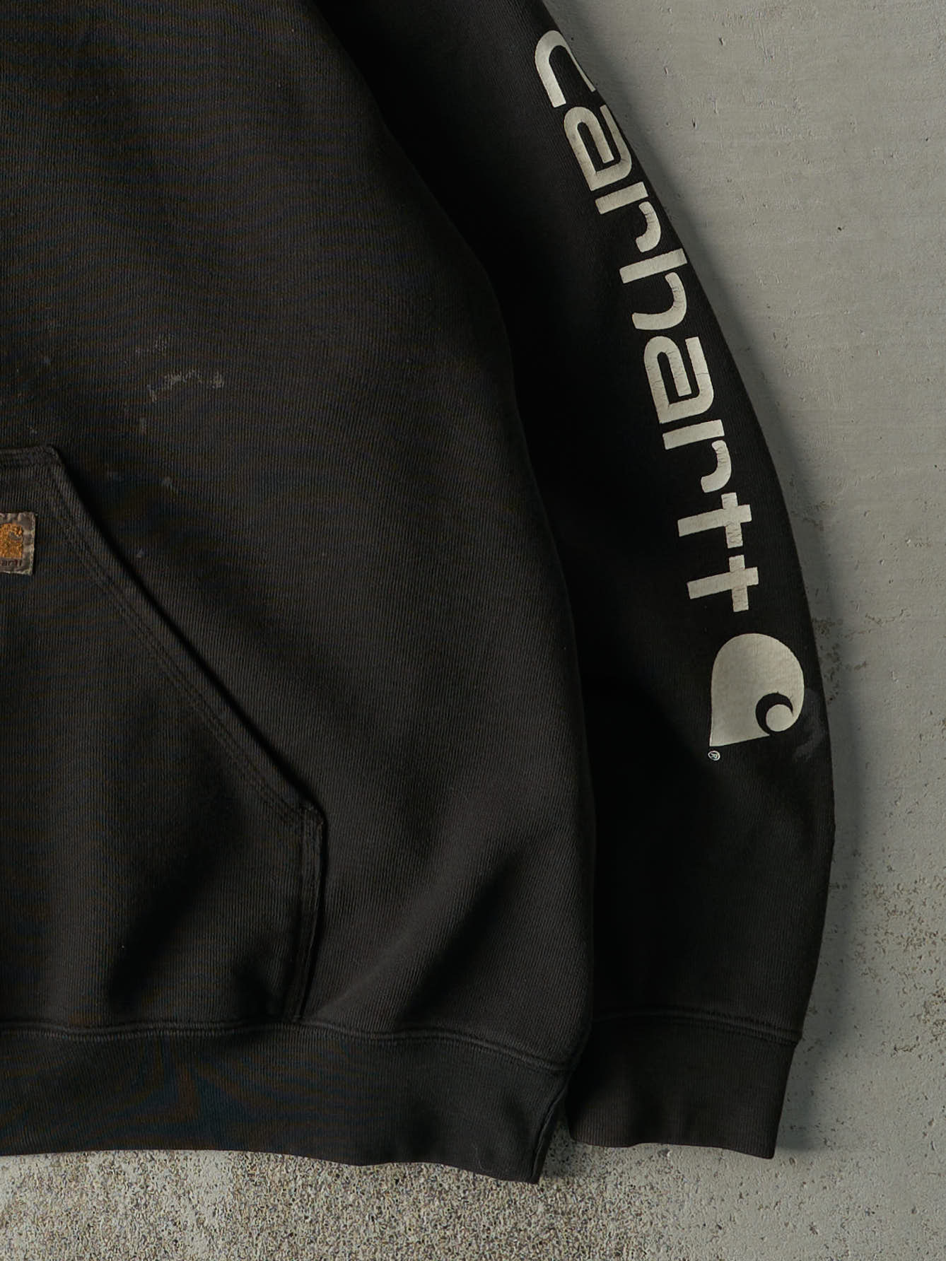 Vintage Y2K Black Carhartt Hoodie (XXL)