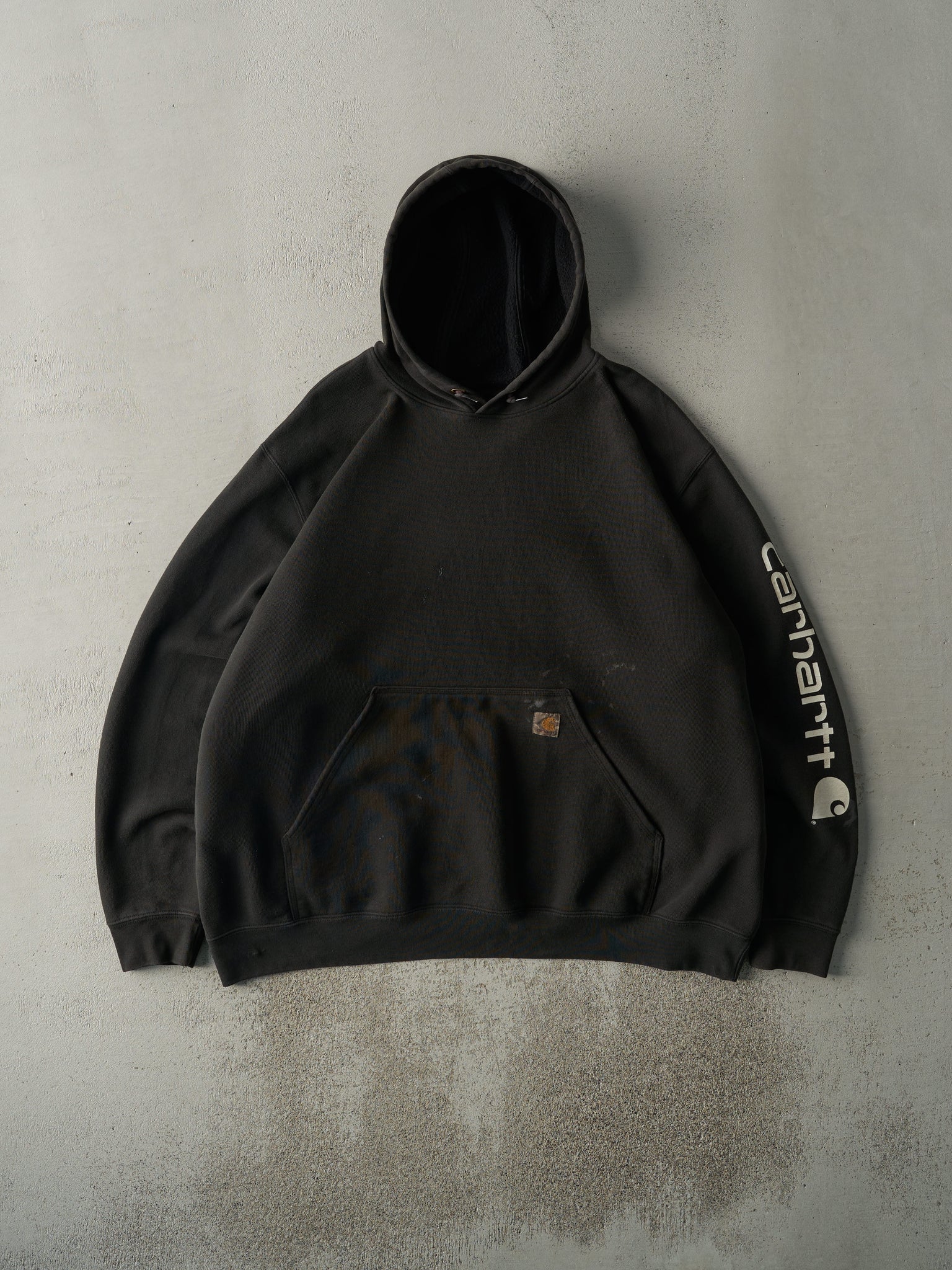 Vintage Y2K Black Carhartt Hoodie (XXL)