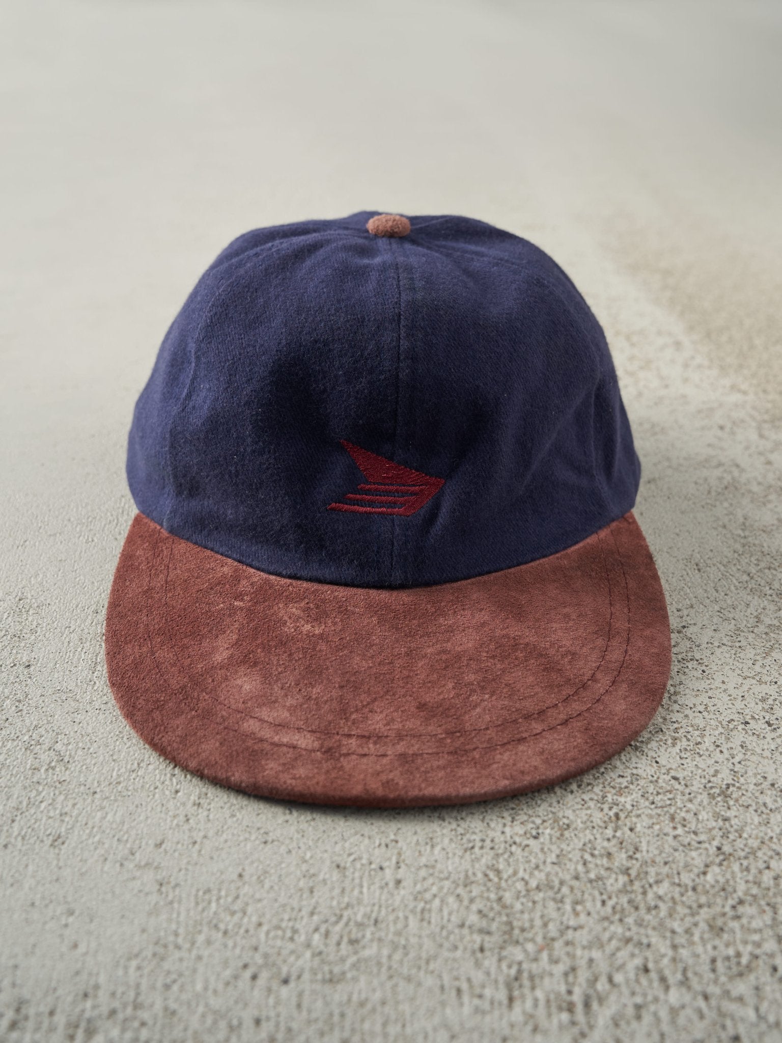 Vintage 90s Navy Blue & Burgundy Canada Post Strapback Hat