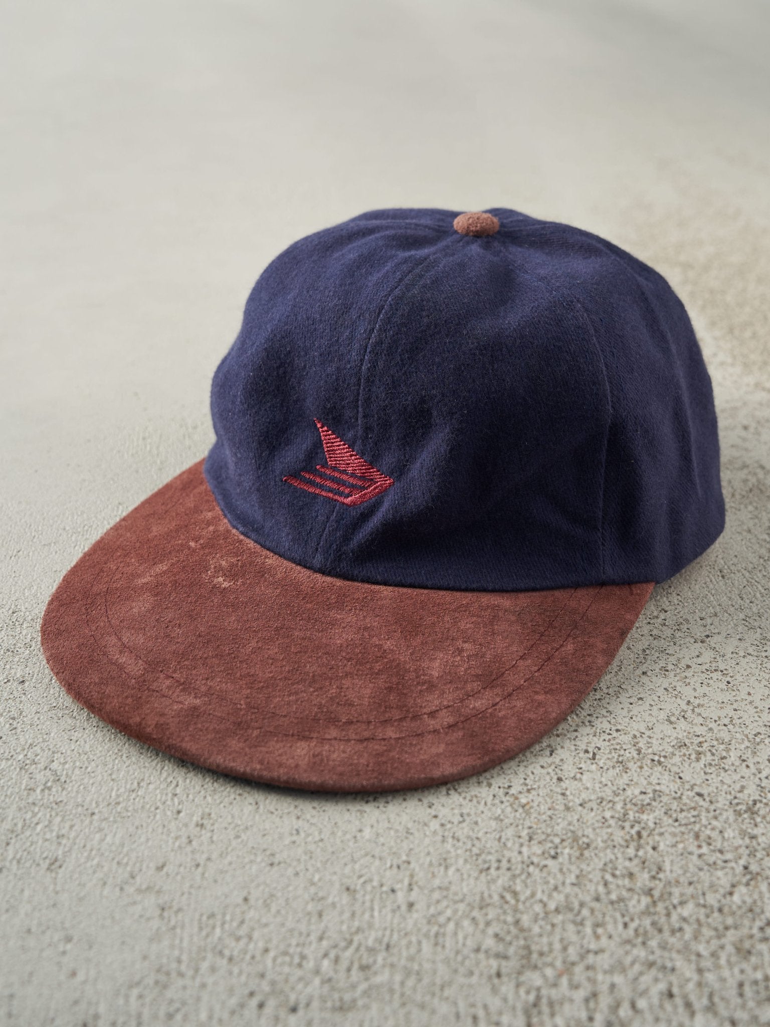 Vintage 90s Navy Blue & Burgundy Canada Post Strapback Hat