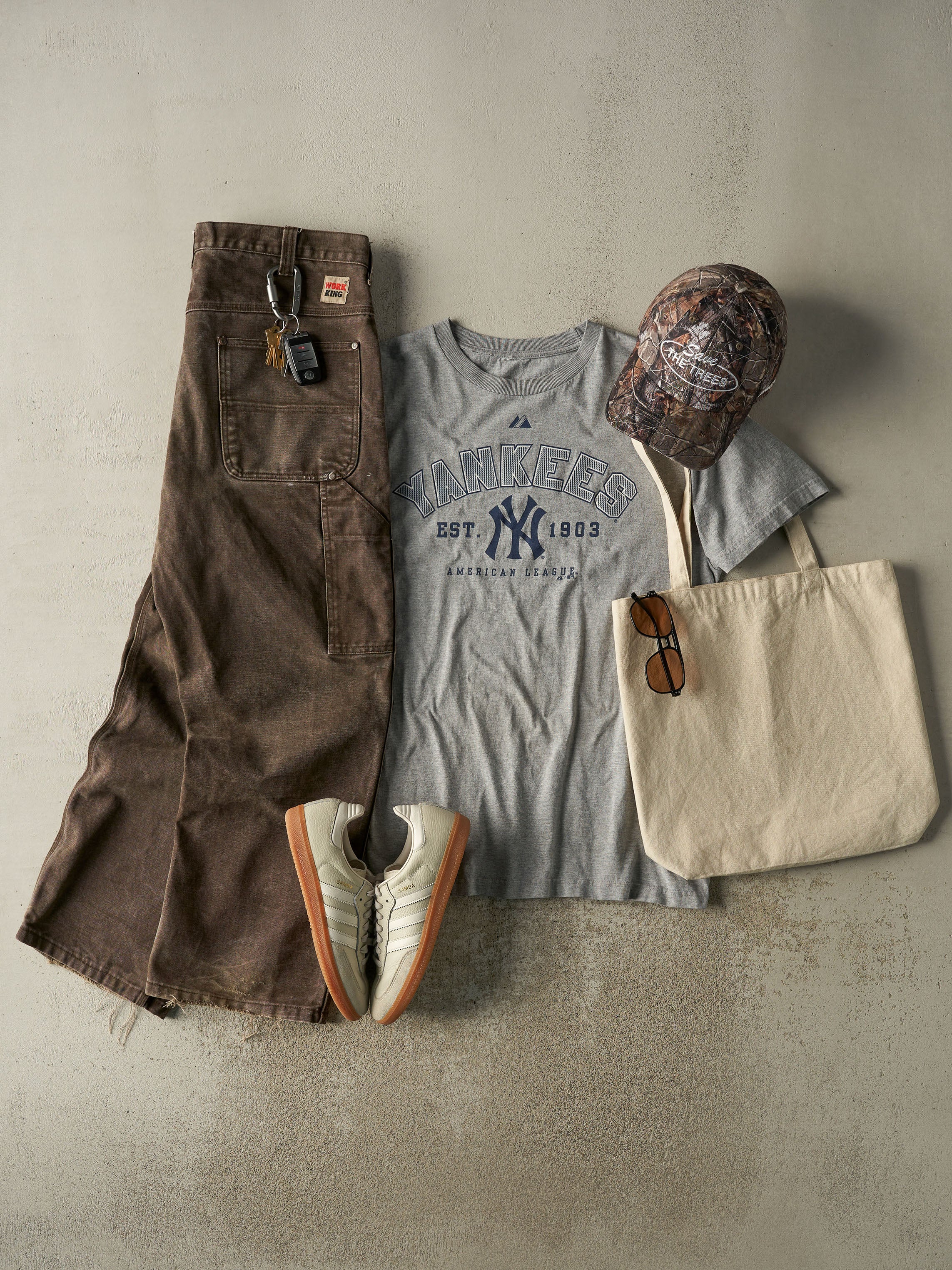 Vintage 90s Brown Work King Carpenter Work Pants (35x29)