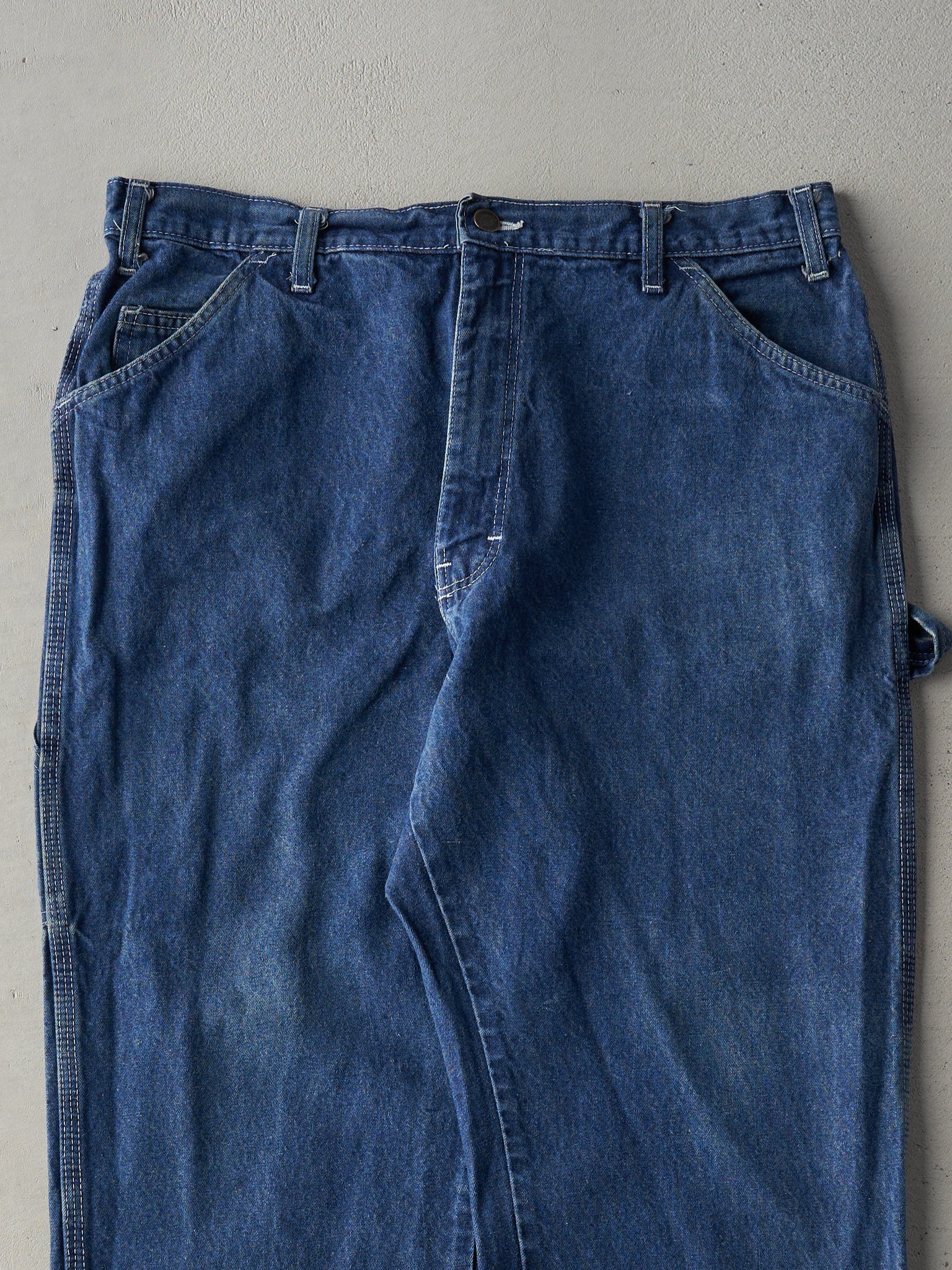 Vintage Y2K Dark Wash Dickies Denim Carpenter Pants (35x29)