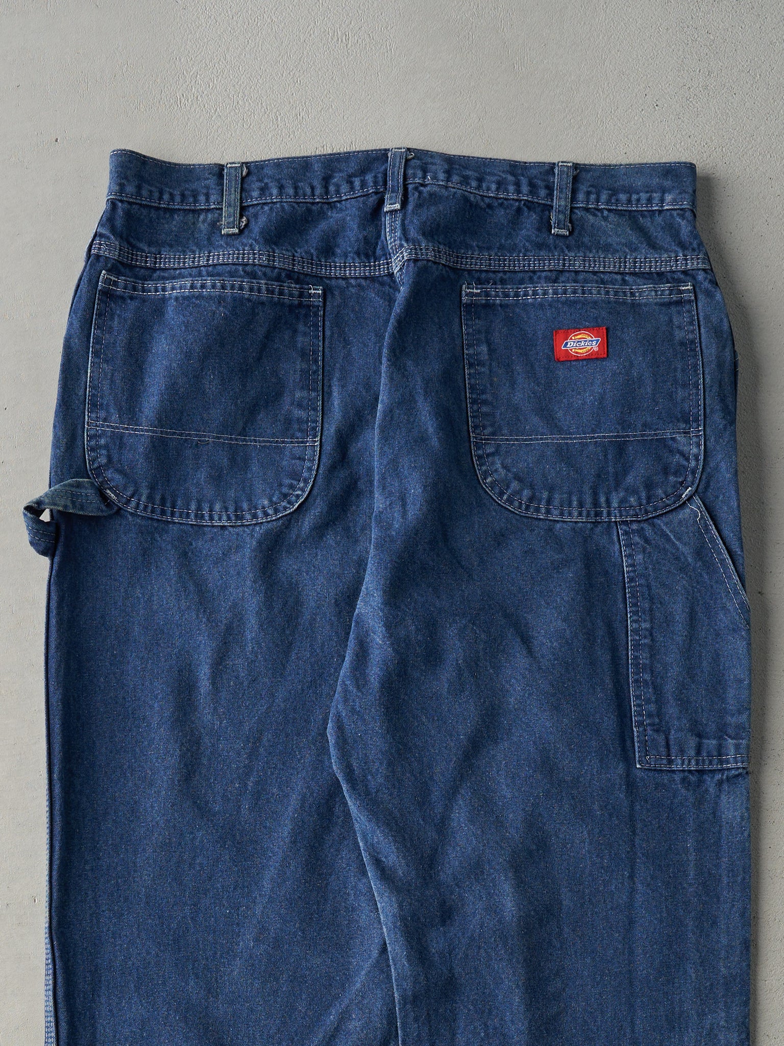 Vintage Y2K Dark Wash Dickies Denim Carpenter Pants (35x29)