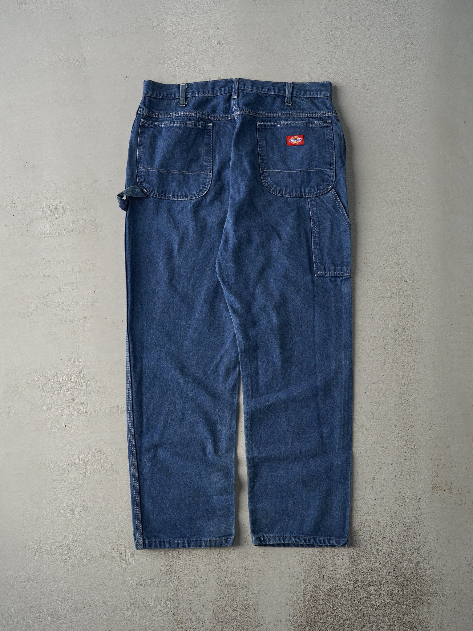 Vintage Y2K Dark Wash Dickies Denim Carpenter Pants (35x29)