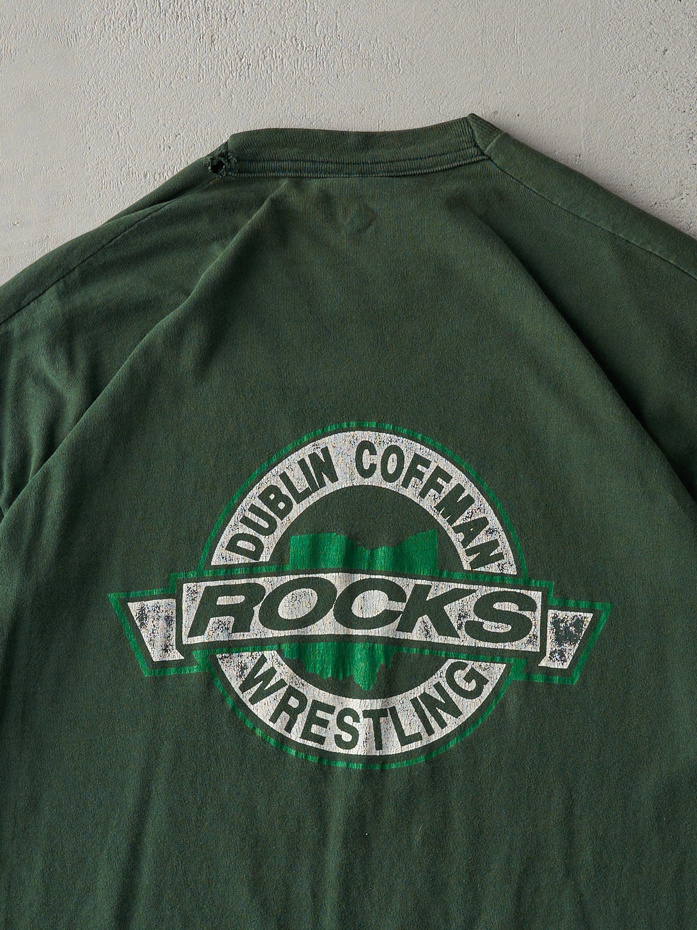 Vintage 90s Forest Green Rocks Wrestling Tee (XL)