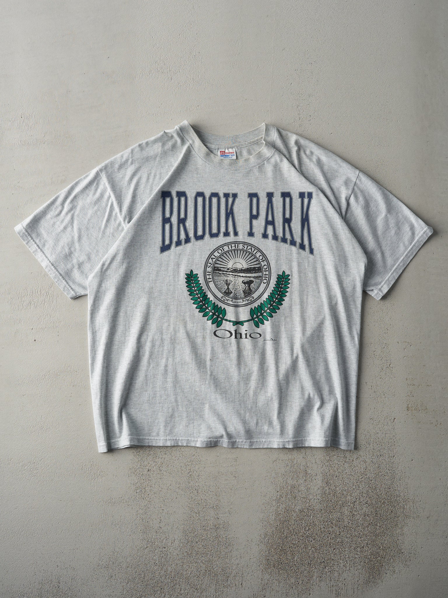 Vintage 97' Heather Grey Brook Park Ohio Tee (L)