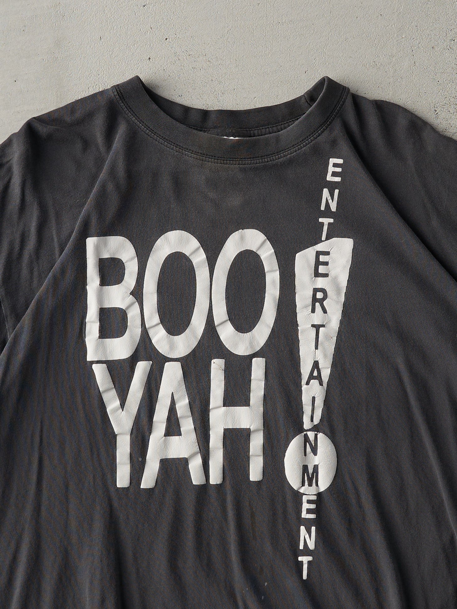 Vintage Y2K Faded Black Boo Yah Entertainment Tee (M/L)