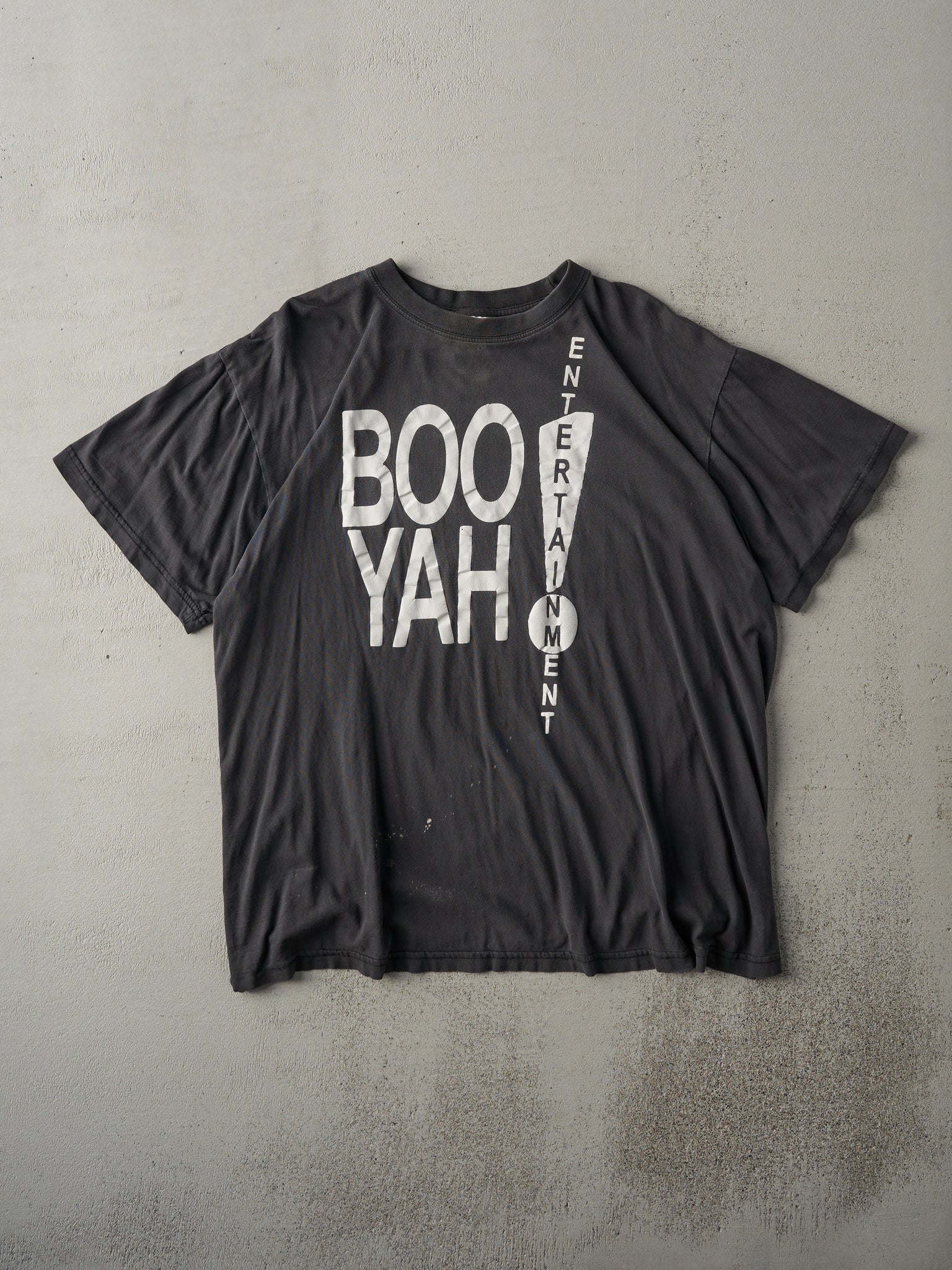 Vintage Y2K Faded Black Boo Yah Entertainment Tee (M/L)