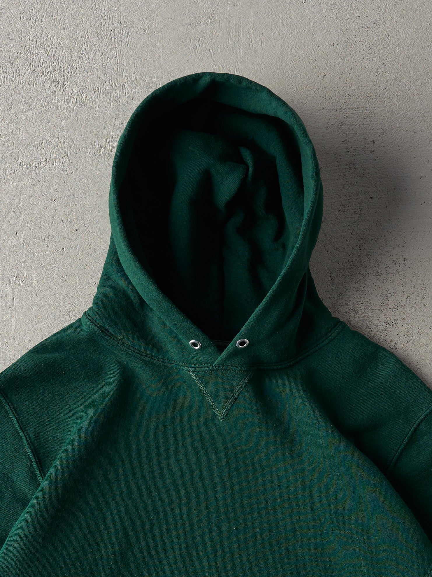 Vintage Y2K Forest Green Russell Athletics Blank Hoodie (M)