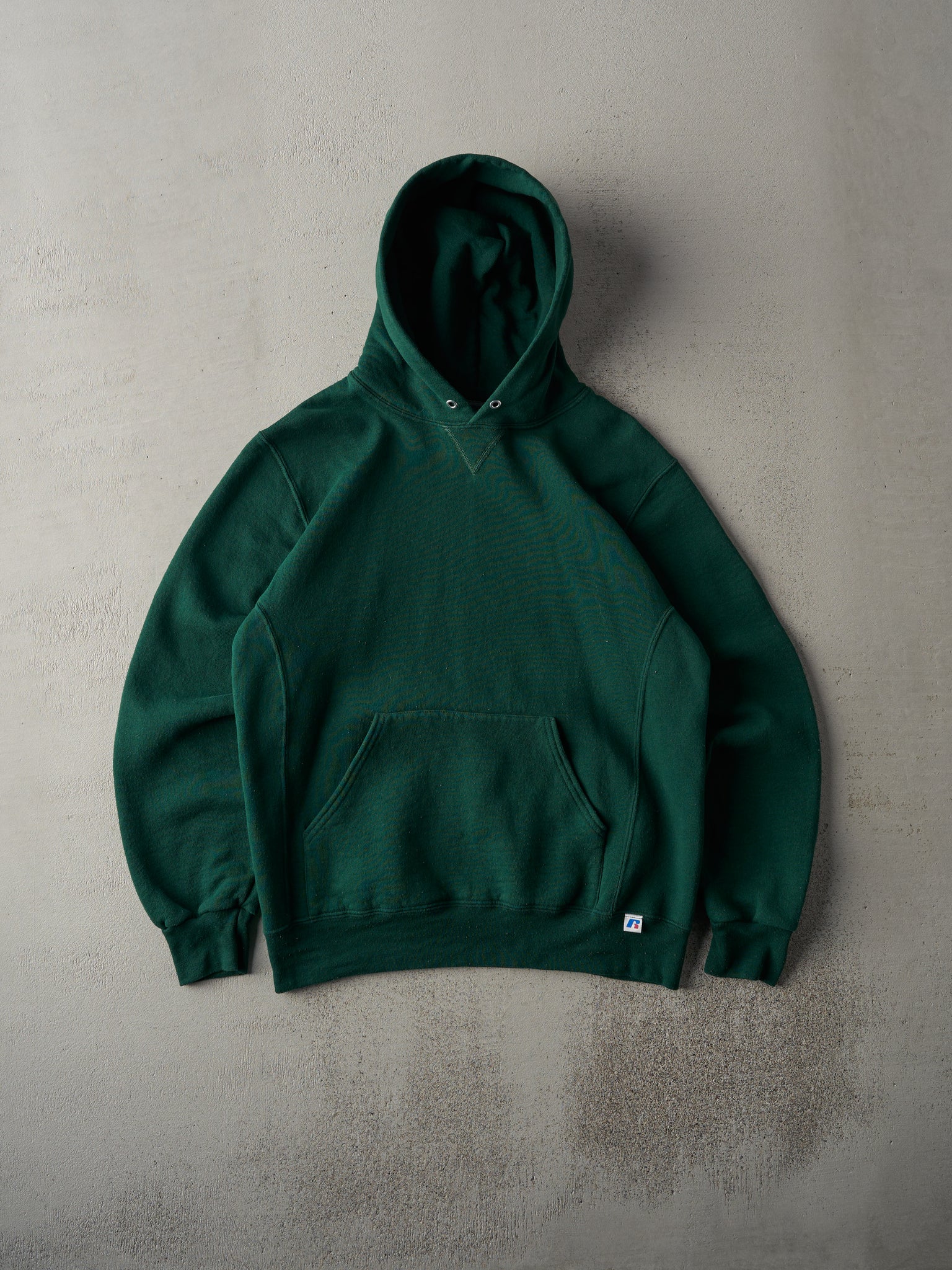 Vintage Y2K Forest Green Russell Athletics Blank Hoodie (M)