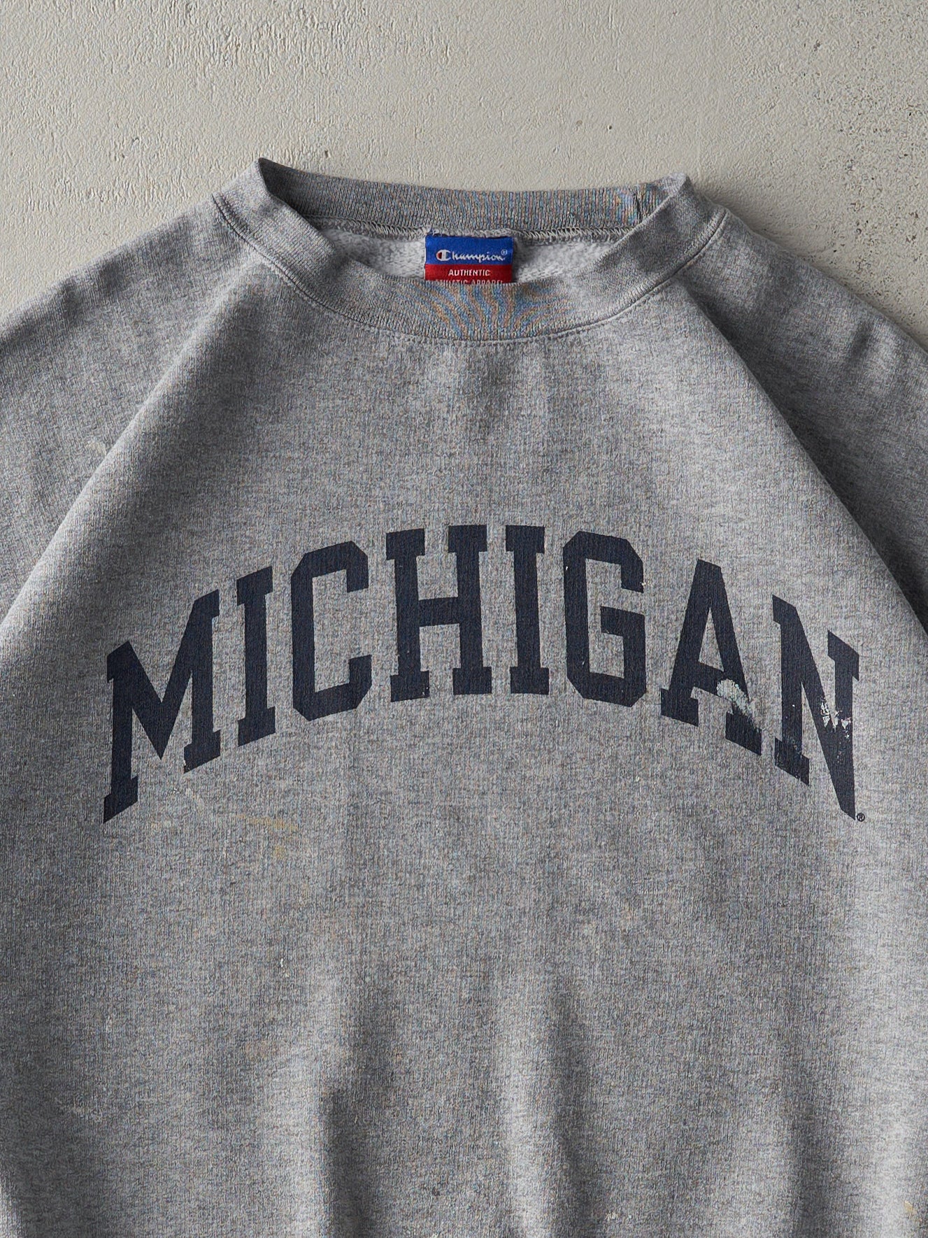 Vintage Y2K Grey Michigan State University Crewneck (L)