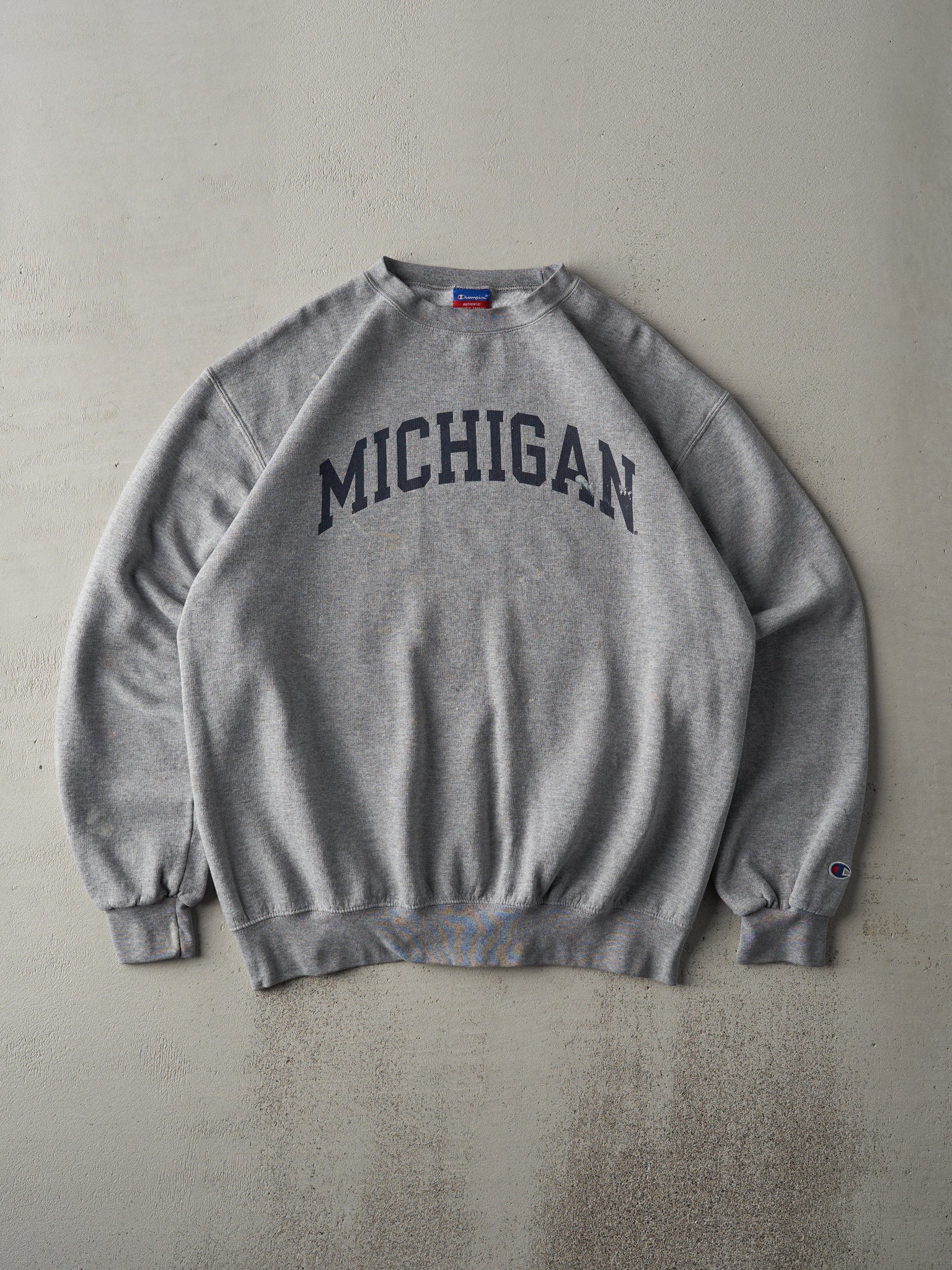 Vintage Y2K Grey Michigan State University Crewneck (L)