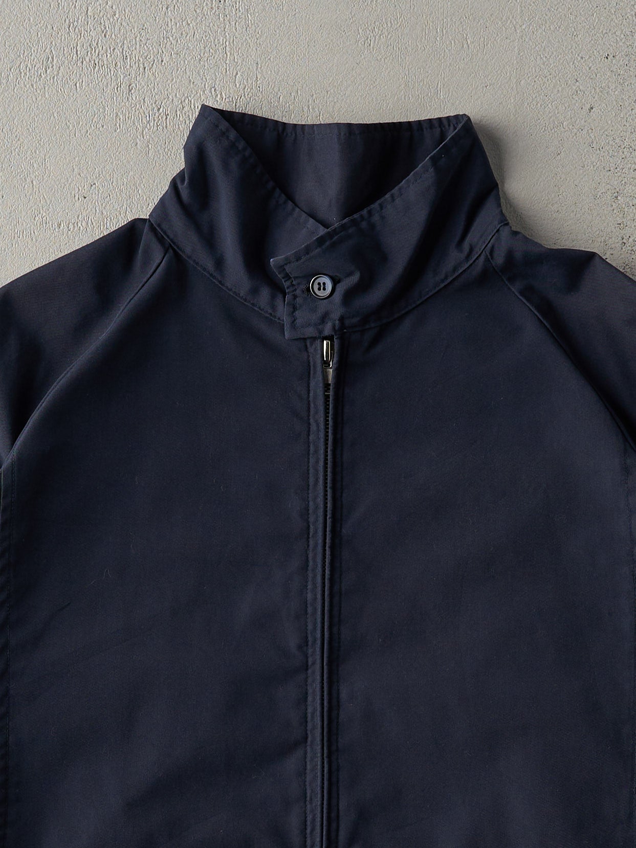 Vintage 80s Navy Blue Harrington Jacket (M)