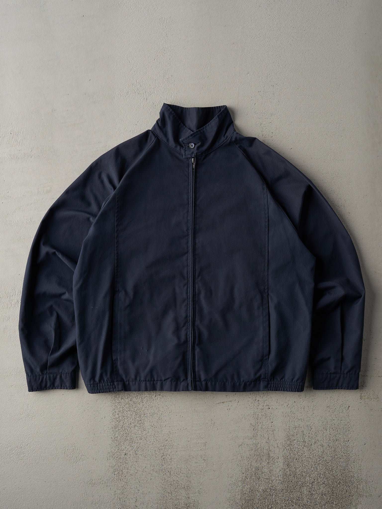 Vintage 80s Navy Blue Harrington Jacket (M)