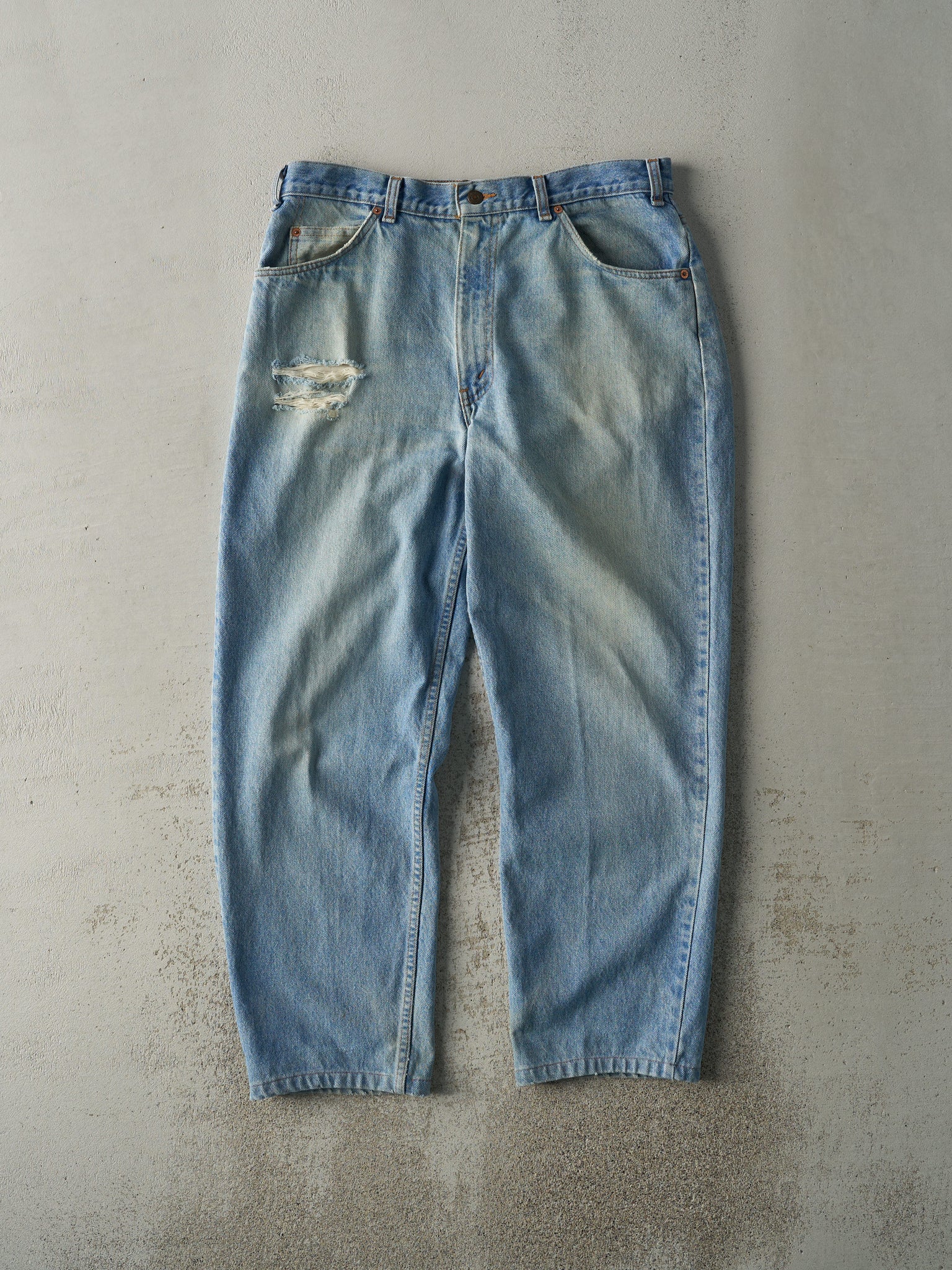 Vintage 80s Light Wash Levi's Orange Tab Jeans (35.5x29)