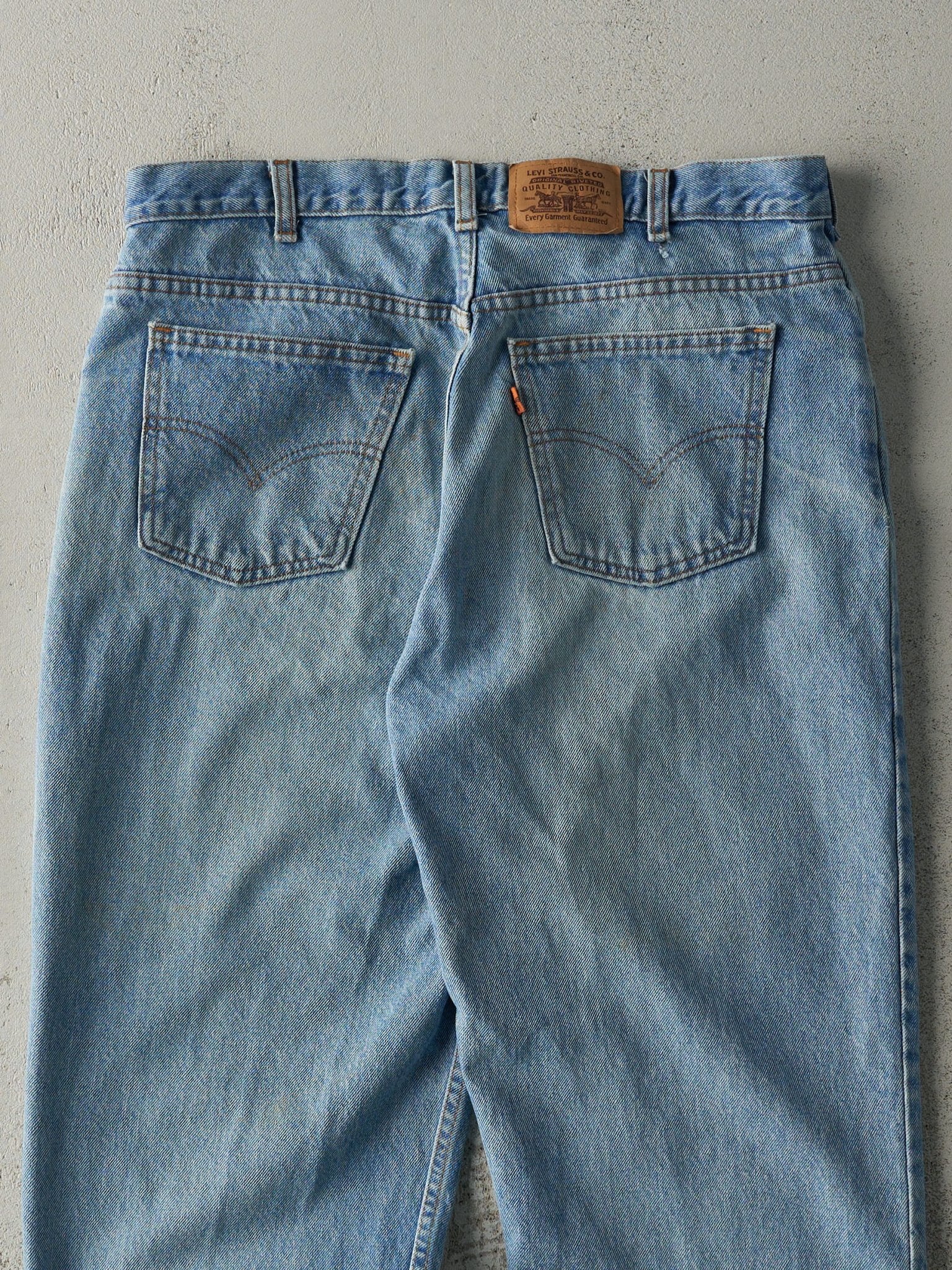 Vintage 80s Light Wash Levi's Orange Tab Jeans (35.5x29)