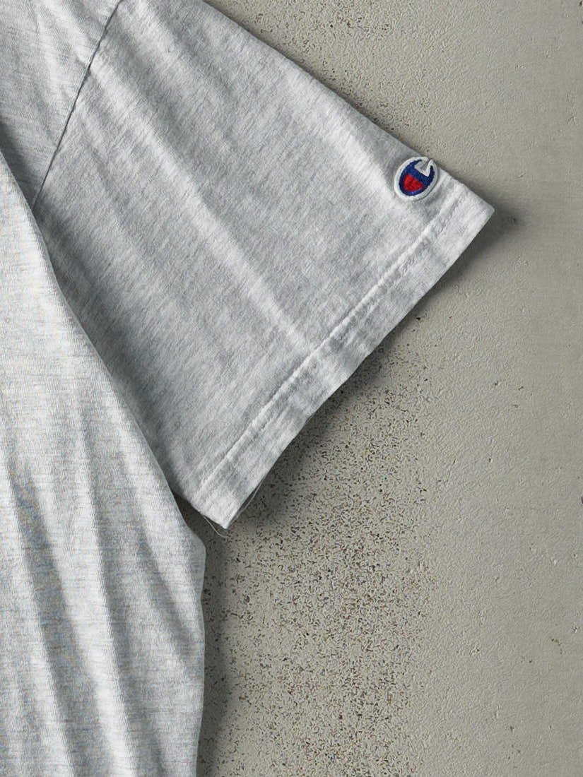 Vintage 90s Heather Grey Cooperstown Baseball Hall of Fame Tee (M)