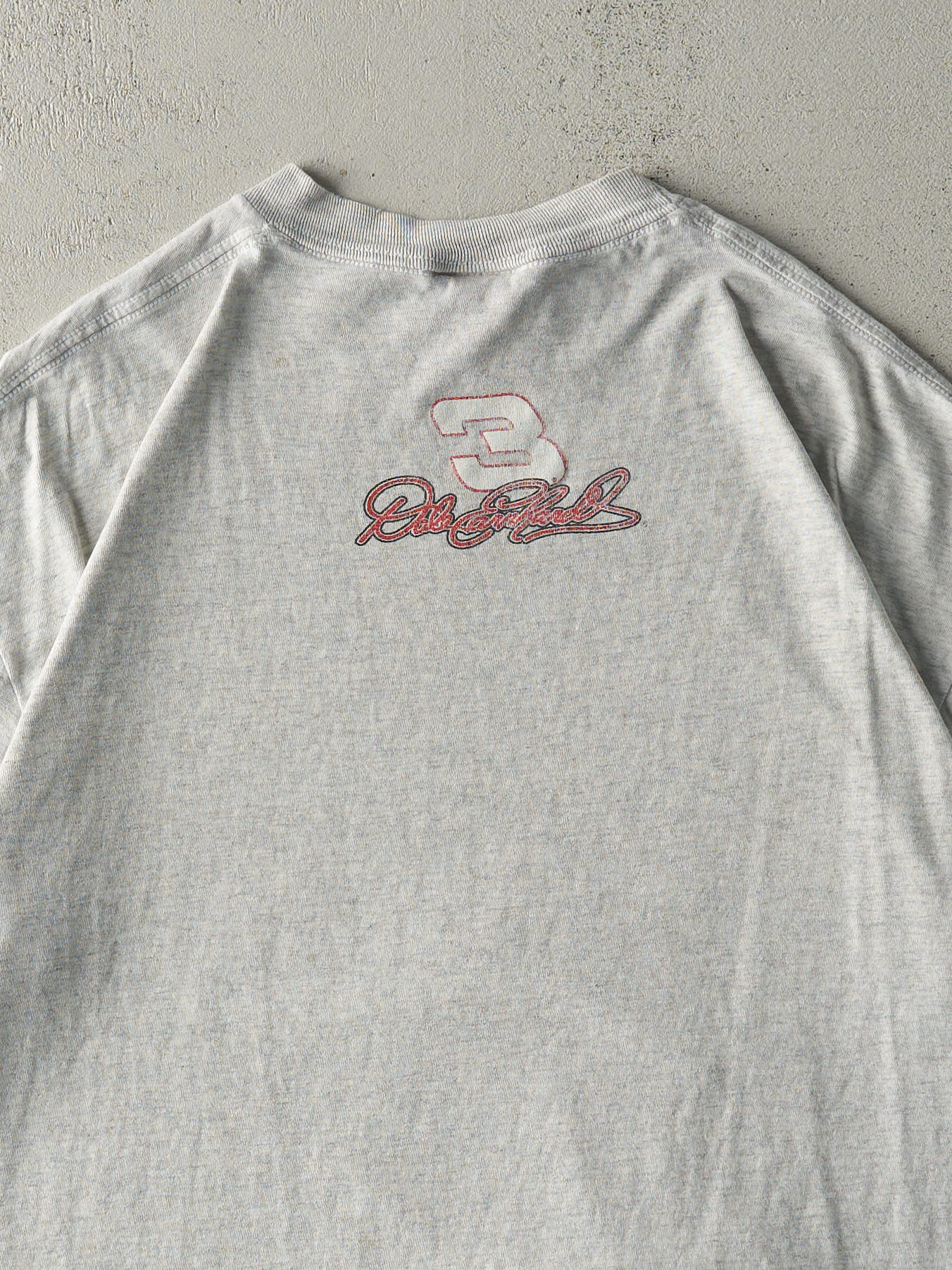 Vintage 90s Heather Grey Dale Earnhardt Nascar Racing Tee (L)