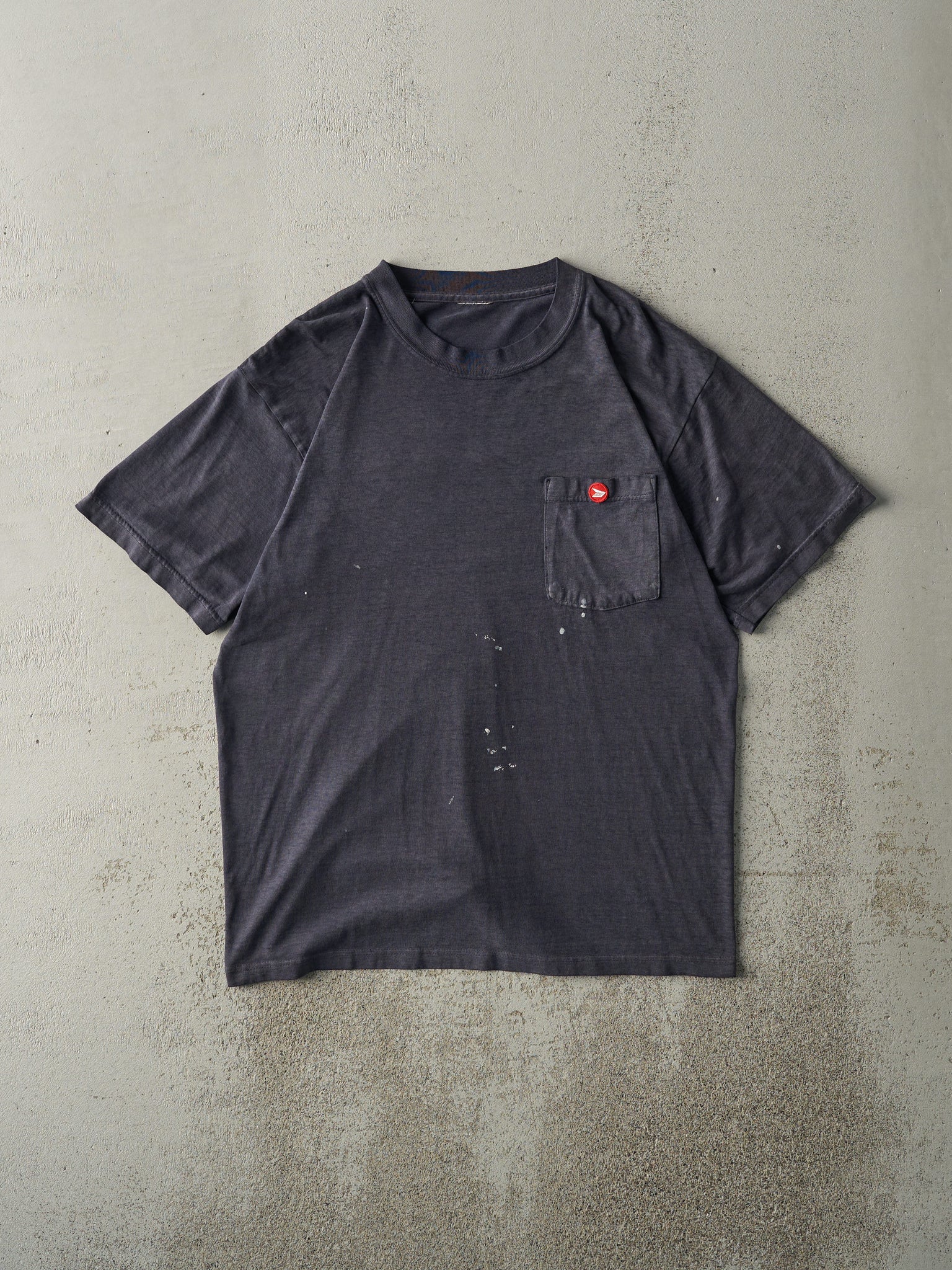 Vintage 90s Navy Blue Canada Post Pocket Tee (M)