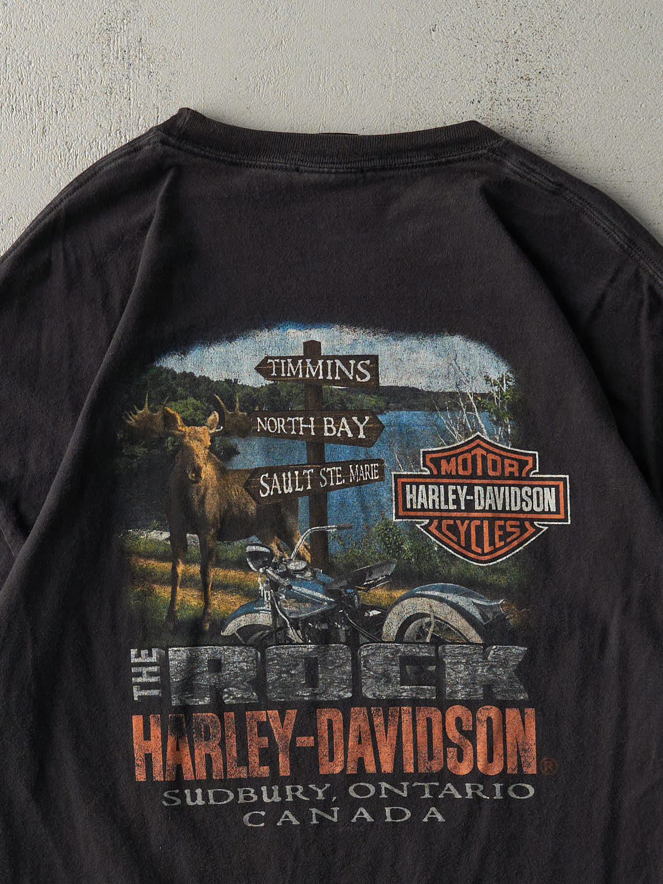 14' Black Sudbury Ontario Harley Davidson Tee (XL)