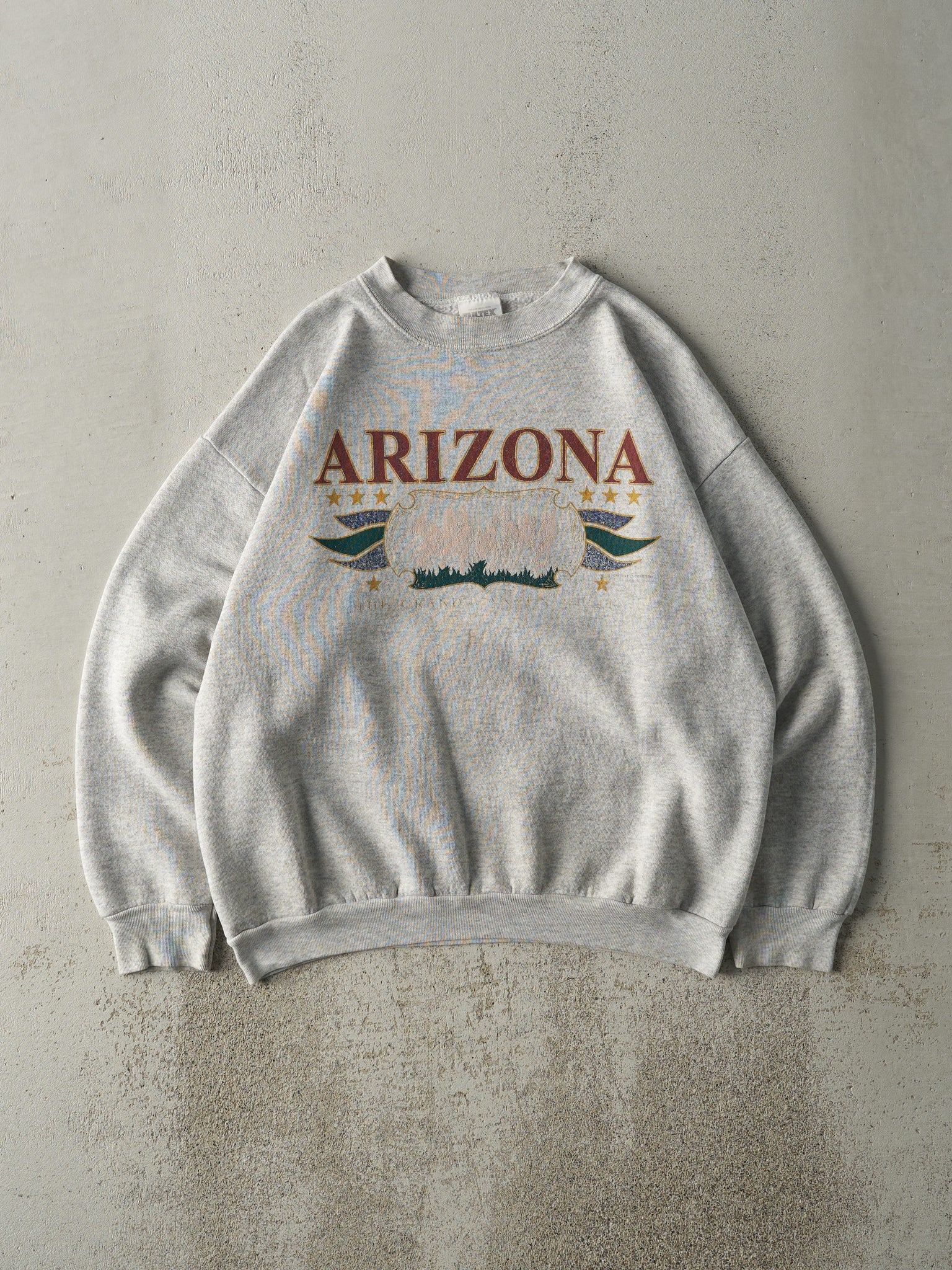 Vintage 90s Heather Grey Arizona Crewneck (L)