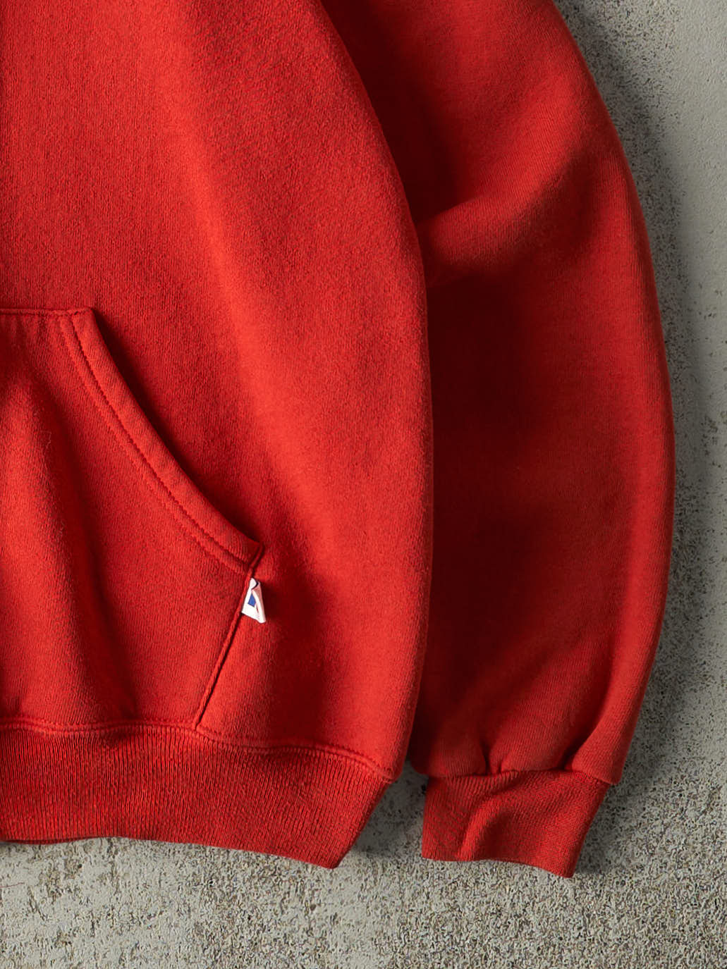 Vintage 90s Red Zip Up Russell Athletics Hoodie (S)