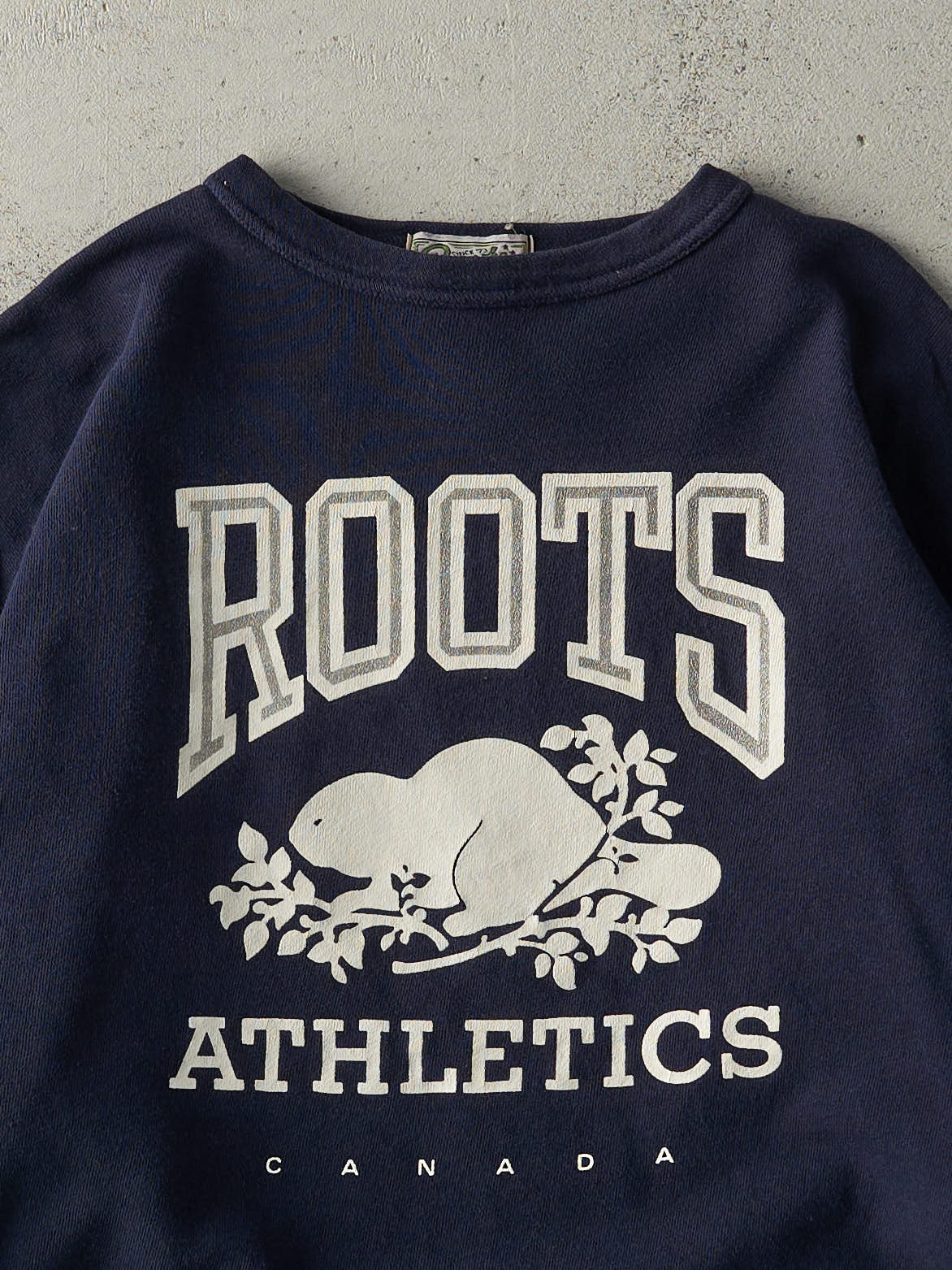 Vintage 90s Navy Blue Roots Athletics Crewneck (M)