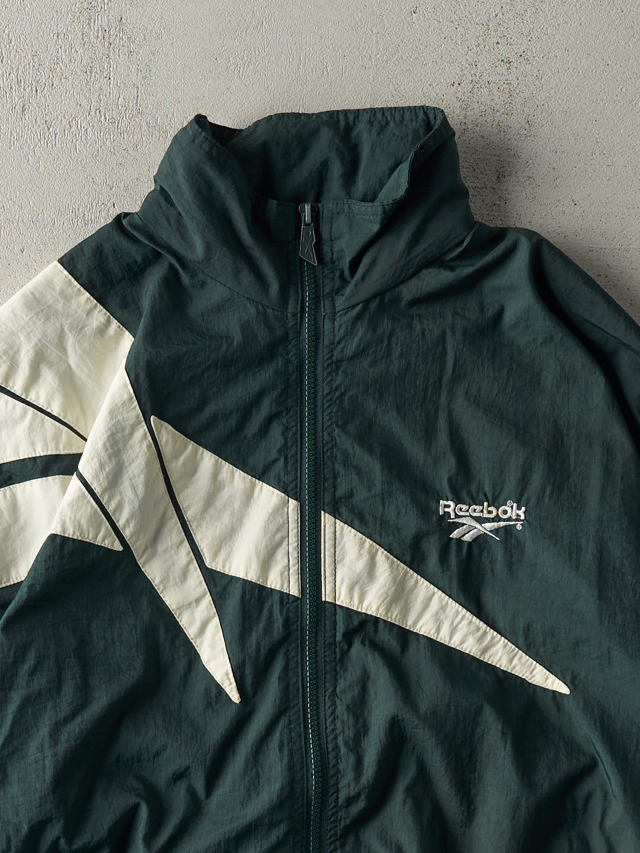 Vintage 90s Green Reebok Windbreaker Jacket (M/L)