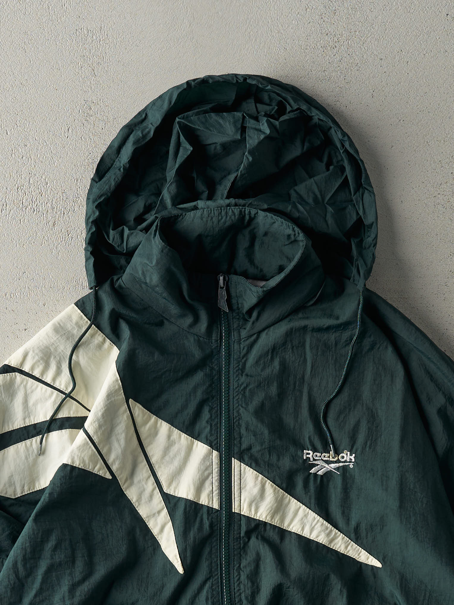 Vintage 90s Green Reebok Windbreaker Jacket (M/L)